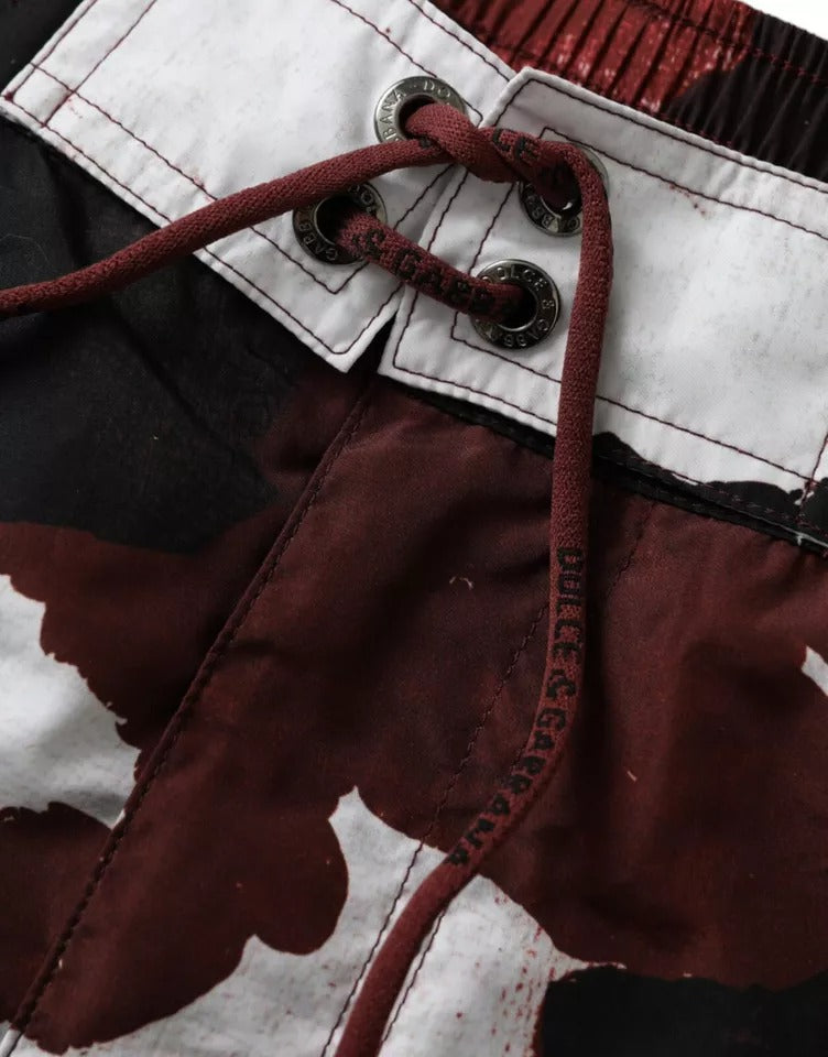 Multicolor Camouflage DG Logo Beachwear Shorts Swimwear - ventzia