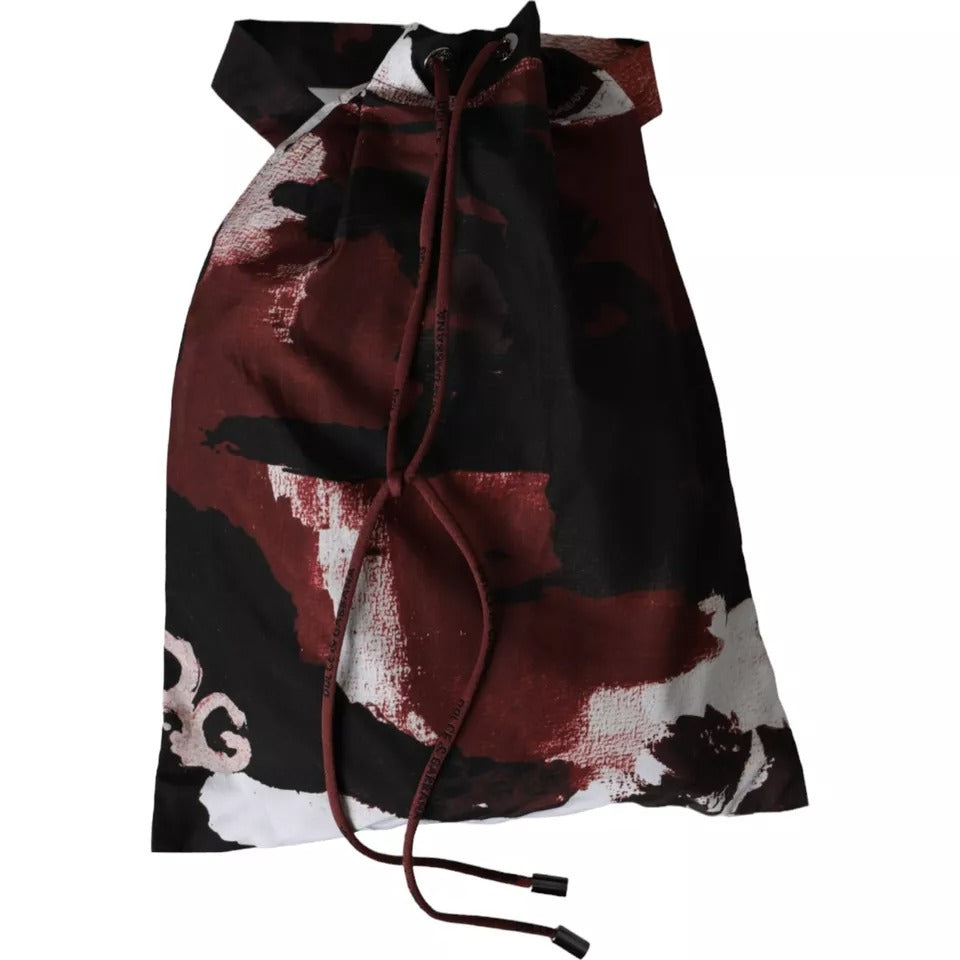 Multicolor Camouflage DG Logo Beachwear Shorts Swimwear - ventzia