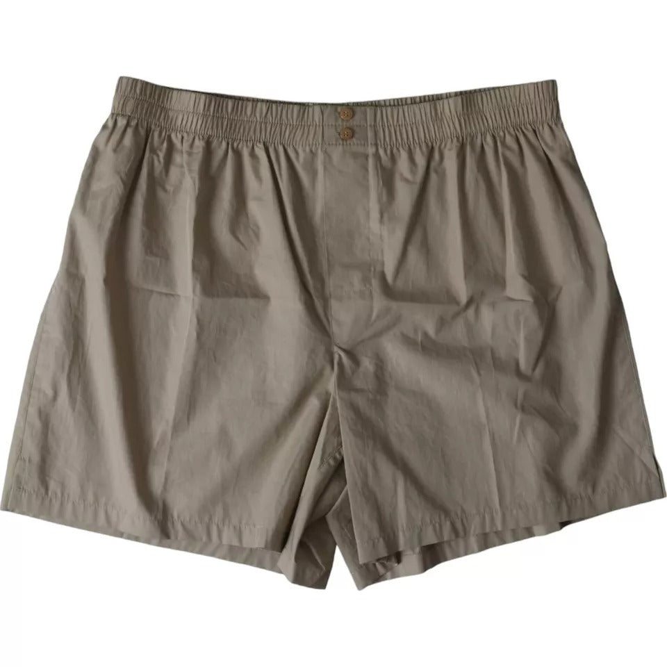 Brown Cotton Regular Boxer Shorts Underwear - ventzia