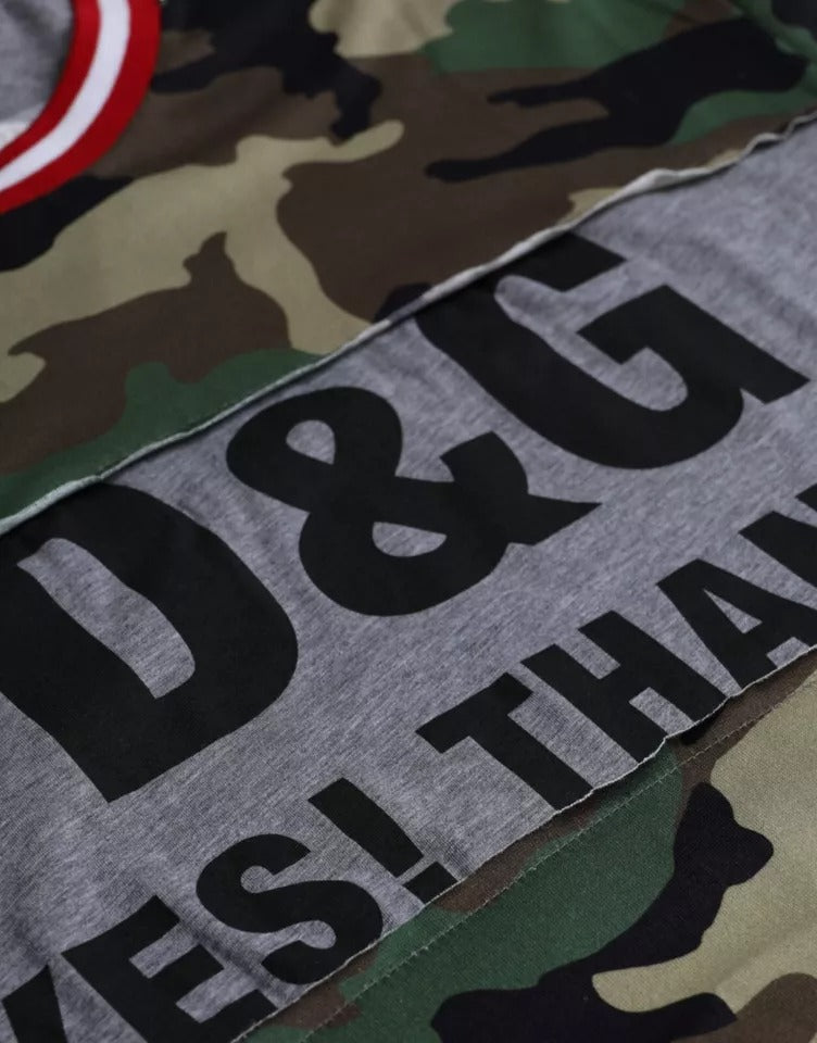 Multicolor Camouflage Cotton Crew Neck Men T-shirt - ventzia