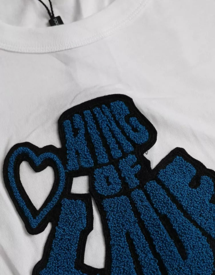 White King Of Love Round Neck Short Sleeves T-shirt - ventzia
