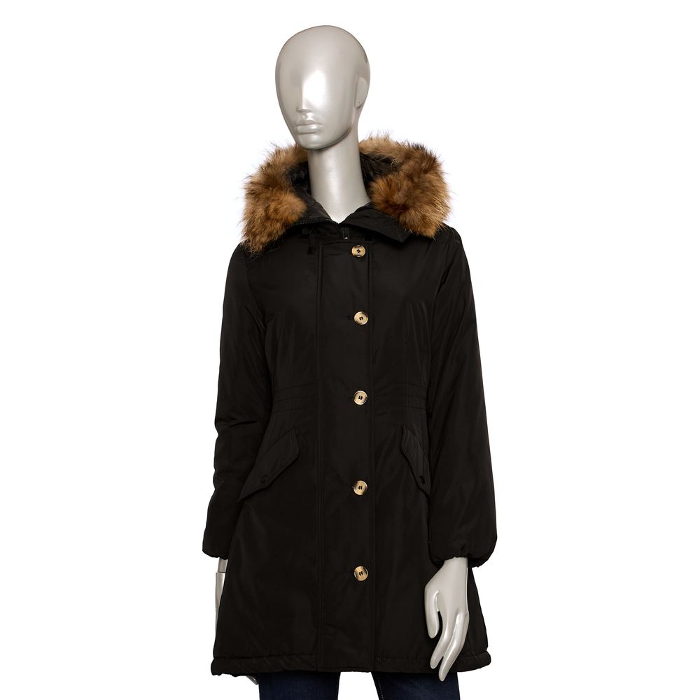 Black Polyester Women Jacket - ventzia