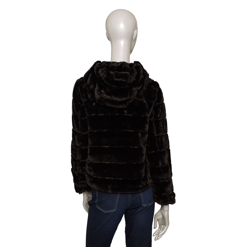 Black Polyester Women Jacket - ventzia