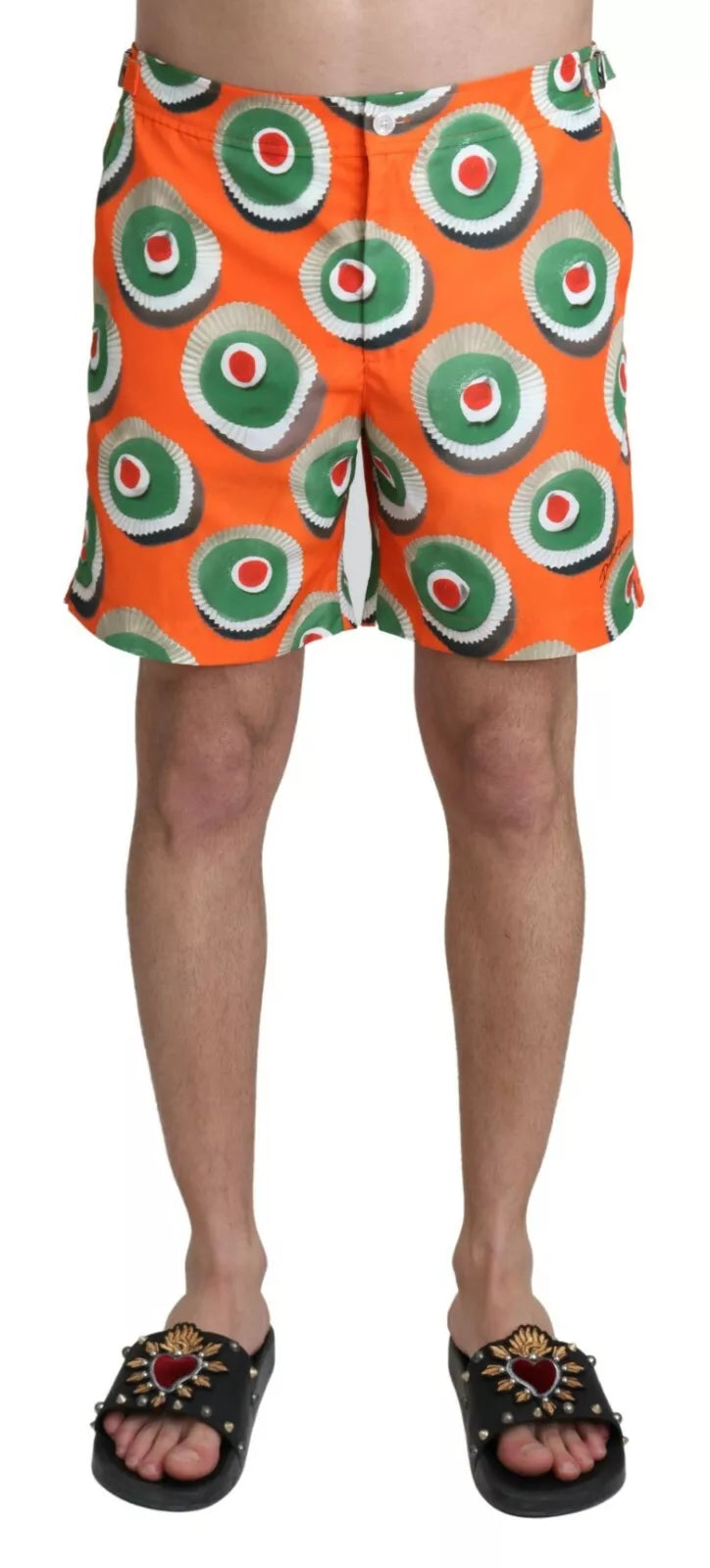 Orange Cupcake Beachwear Shorts Swimwear - ventzia
