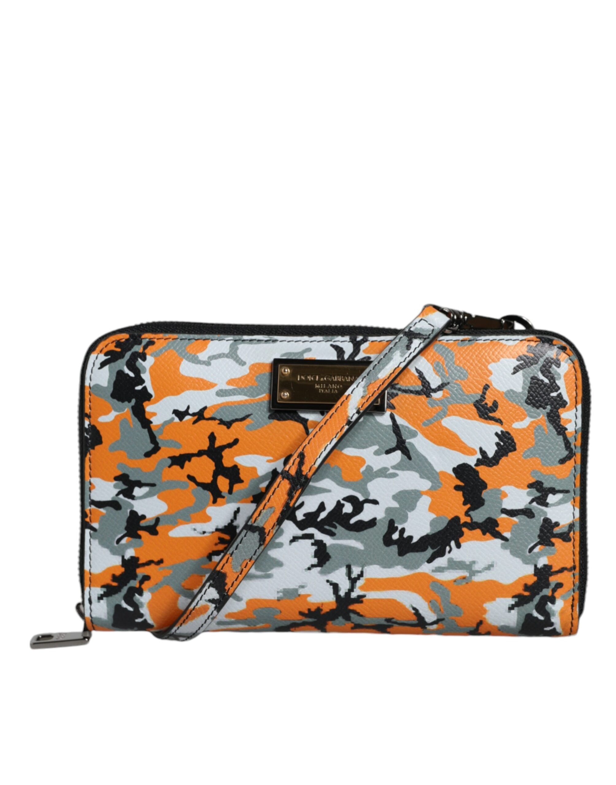 Multicolor Camouflage Leather Purse Cross Body Bag - ventzia