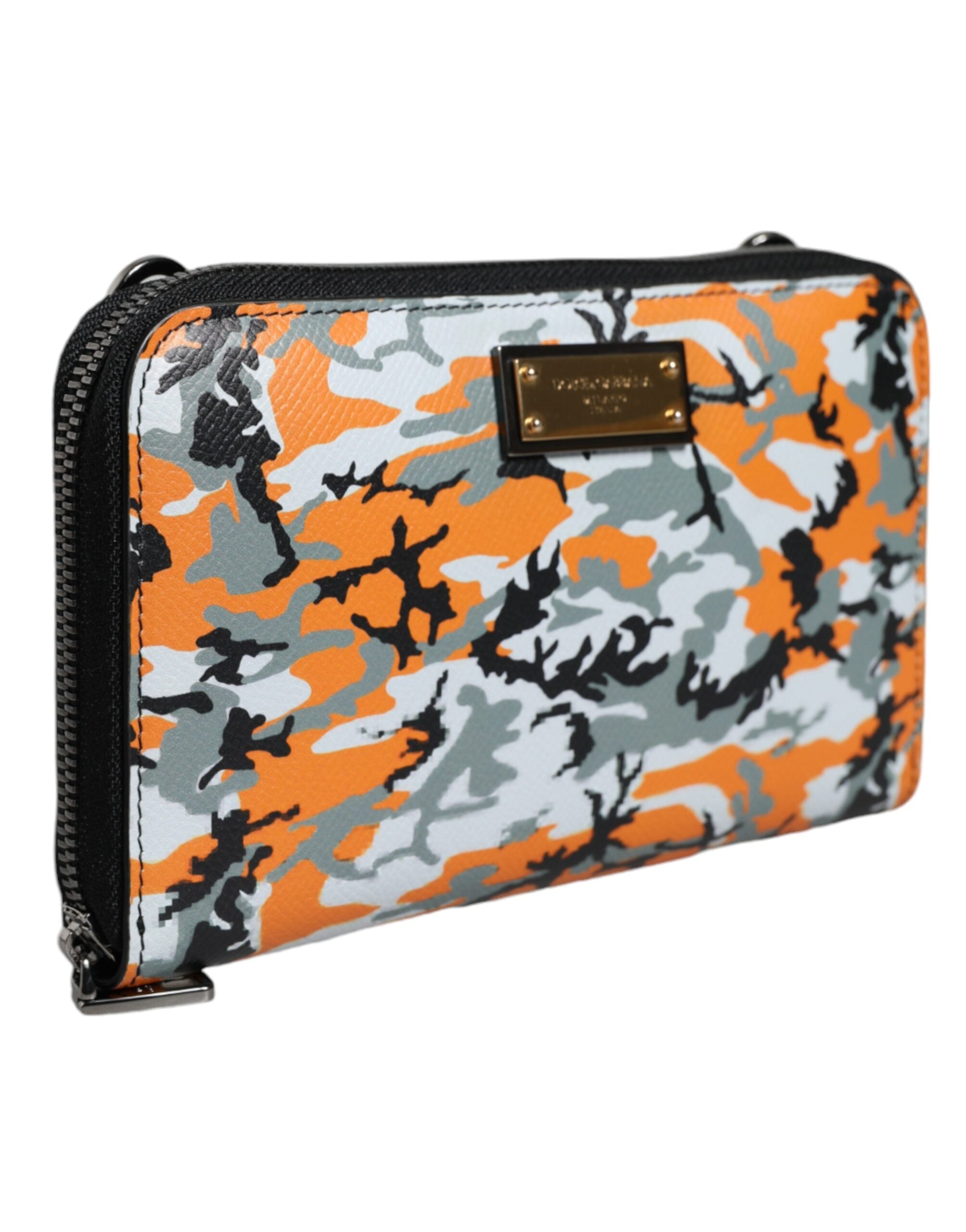 Multicolor Camouflage Leather Purse Cross Body Bag - ventzia