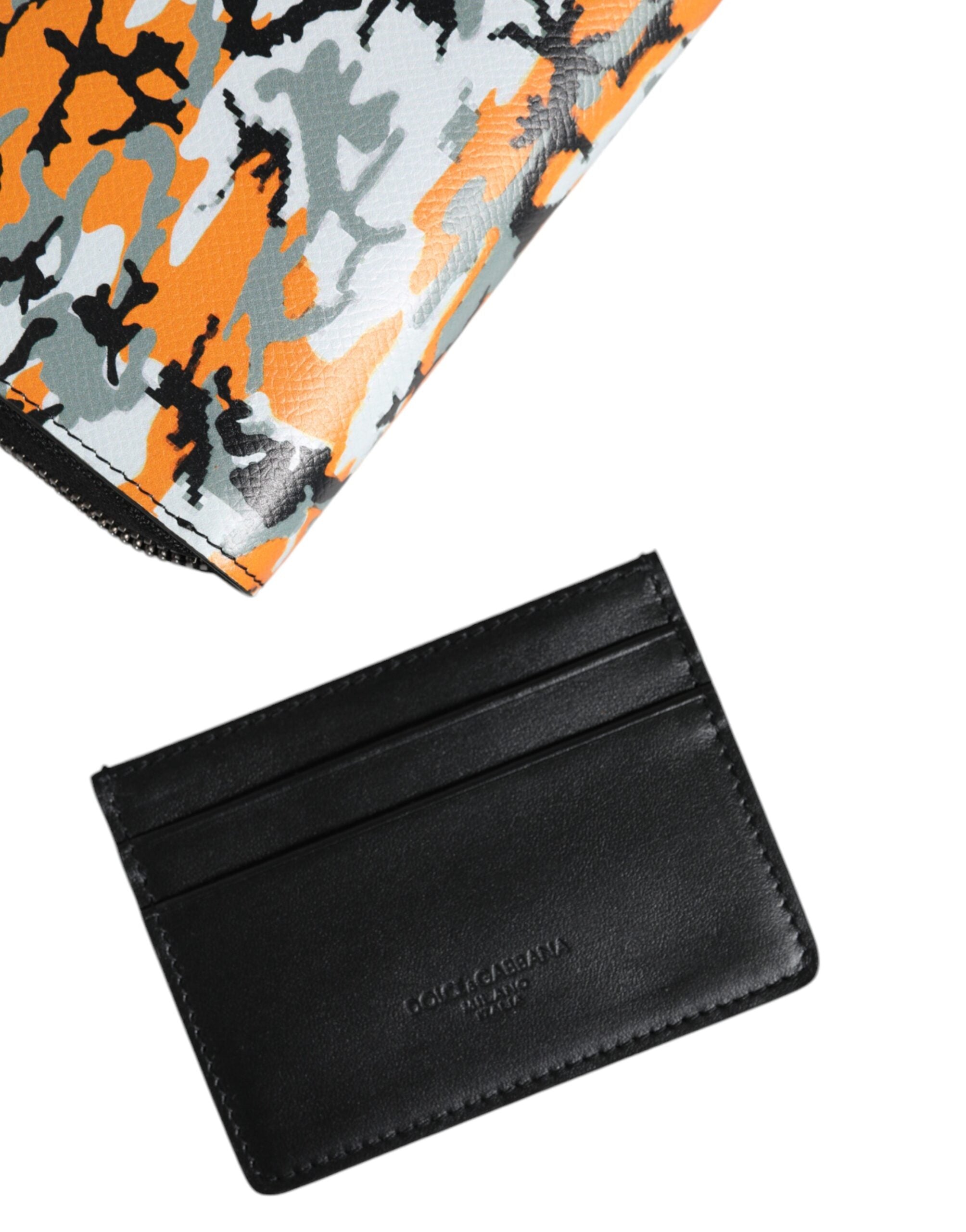 Multicolor Camouflage Leather Purse Cross Body Bag - ventzia