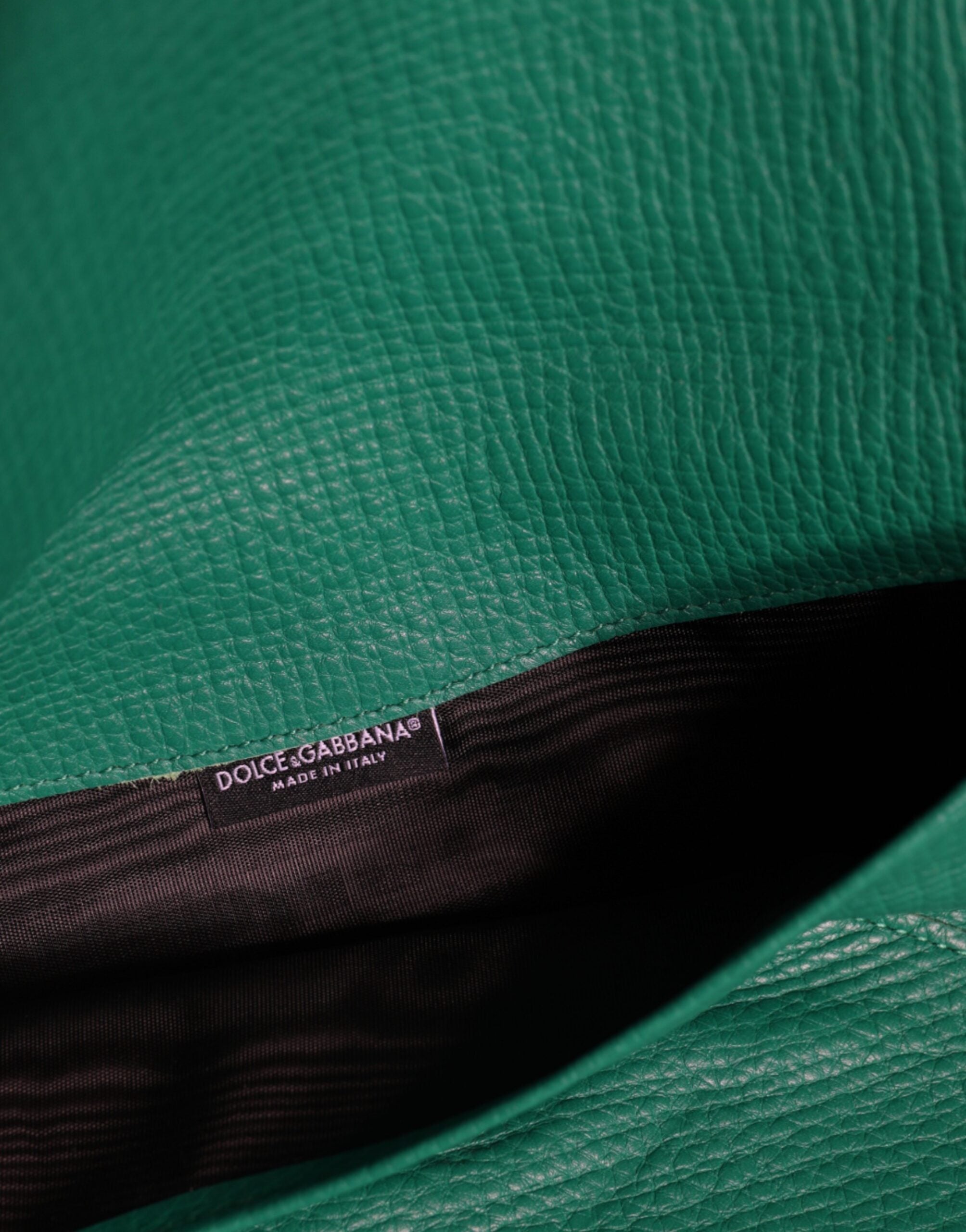 Green Leather Handbag Clutch Mini Purse Pouch Tablet Case - ventzia