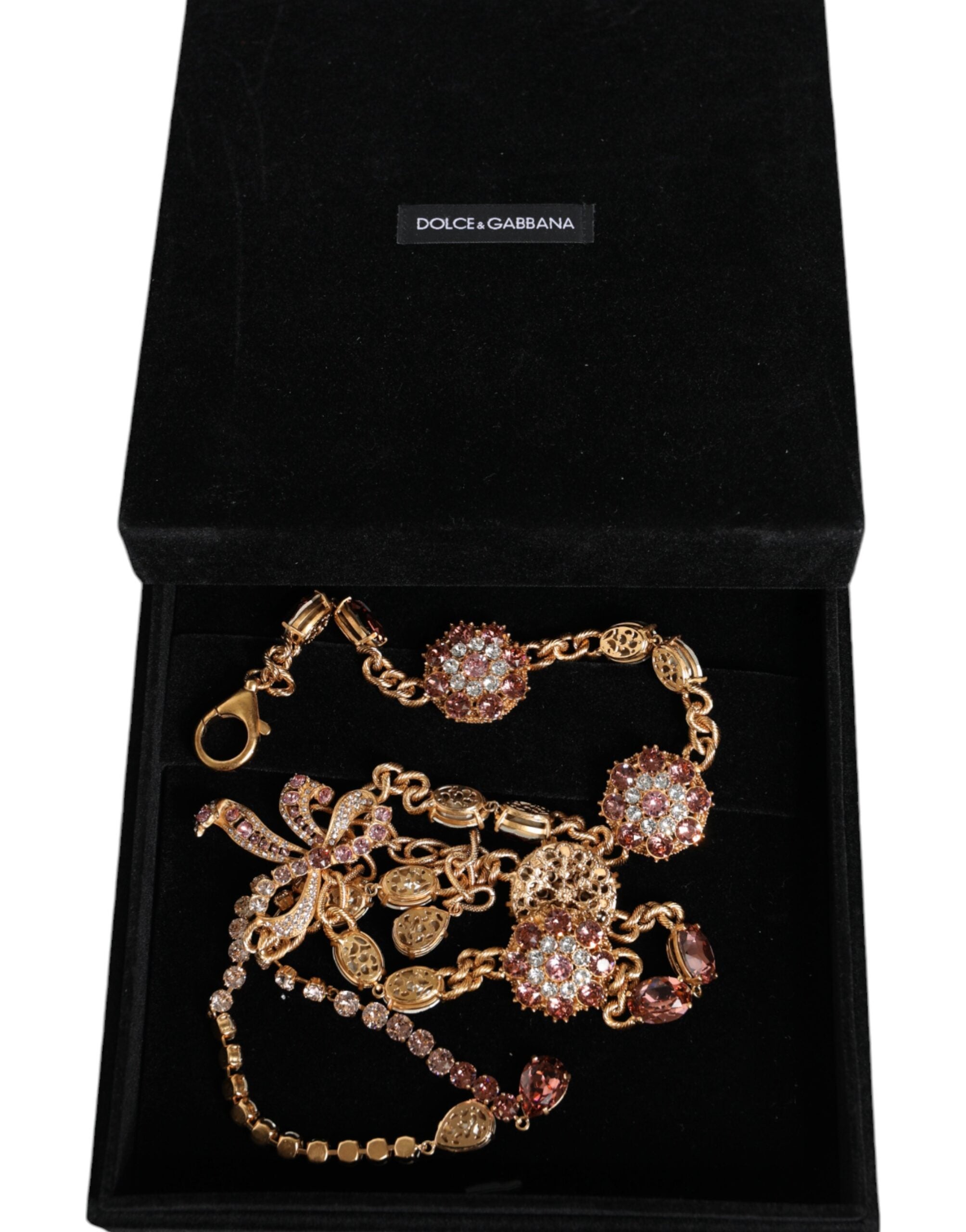 Gold Tone Brass Crystal Embellished Belt - ventzia