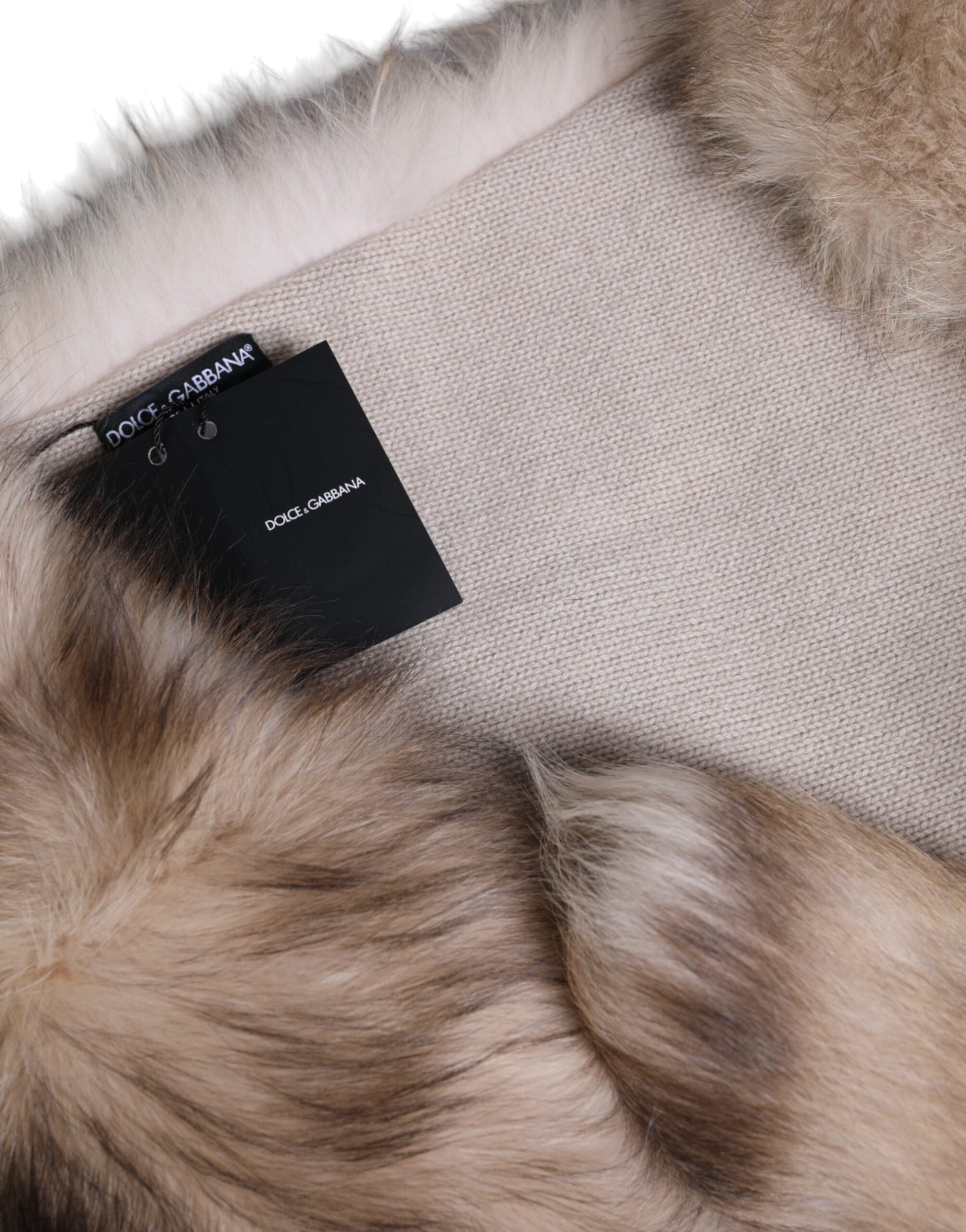 Brown Frost Fox Fur Neck Warmer Winter Scarf - ventzia