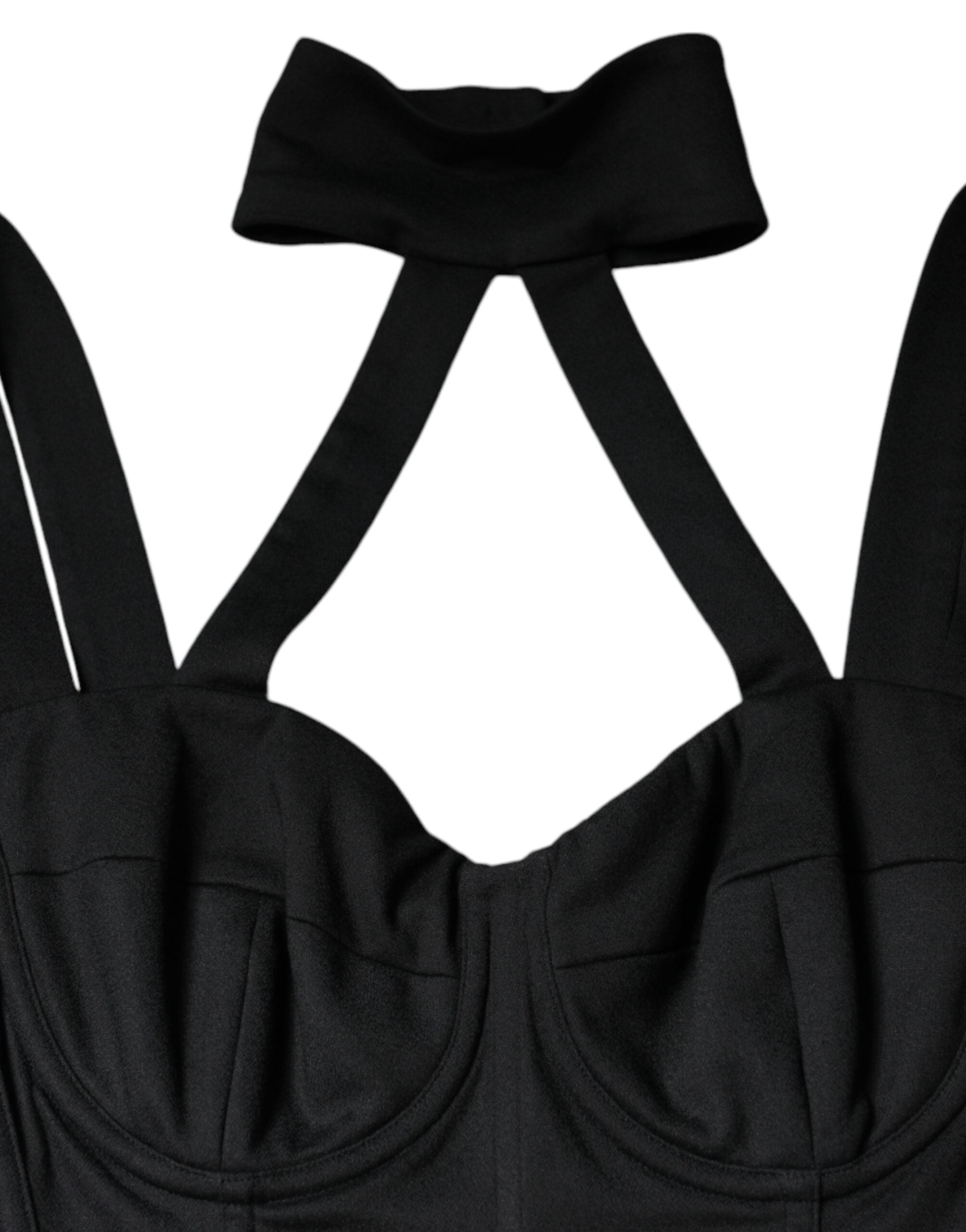 Black Cut Out Sleeveless Bodycon Mini Dress - ventzia