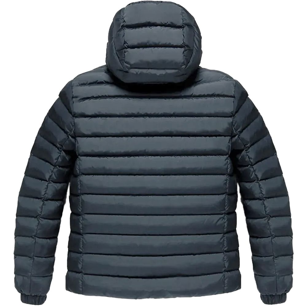 Blue Nylon Men Jacket - ventzia