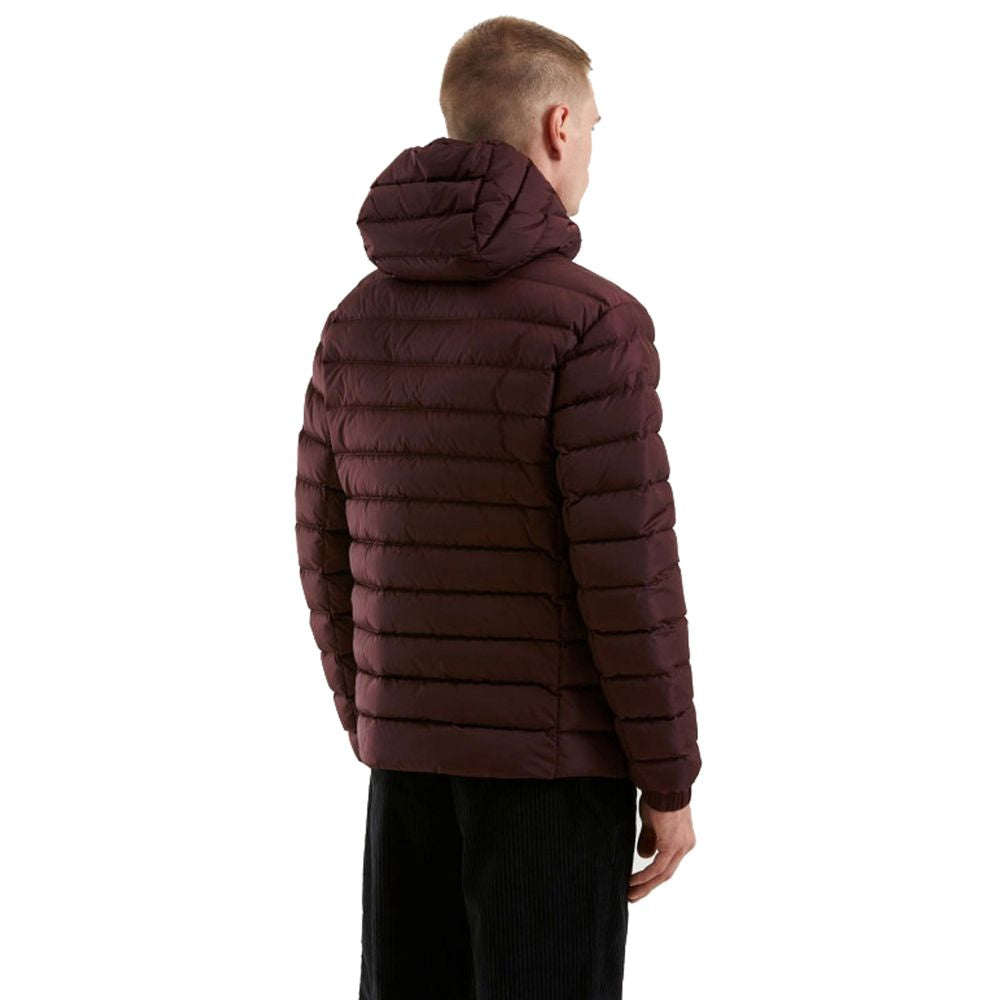 Red Nylon Men Jacket - ventzia