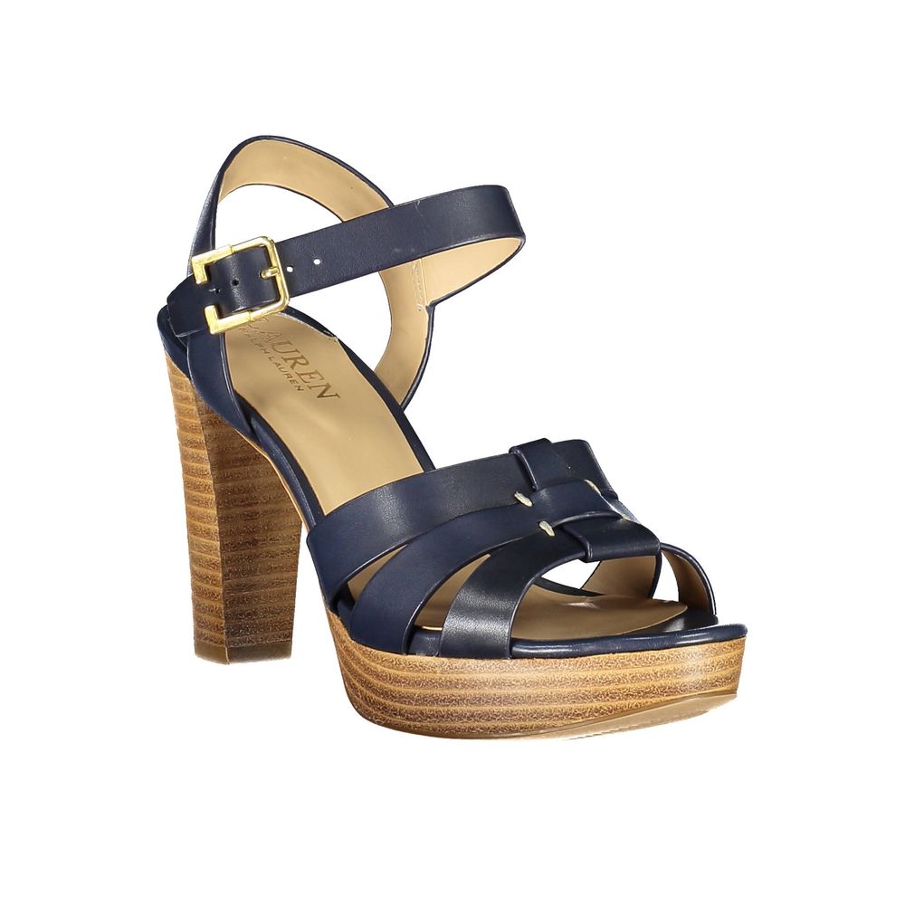 Blue Leather Sandal - ventzia