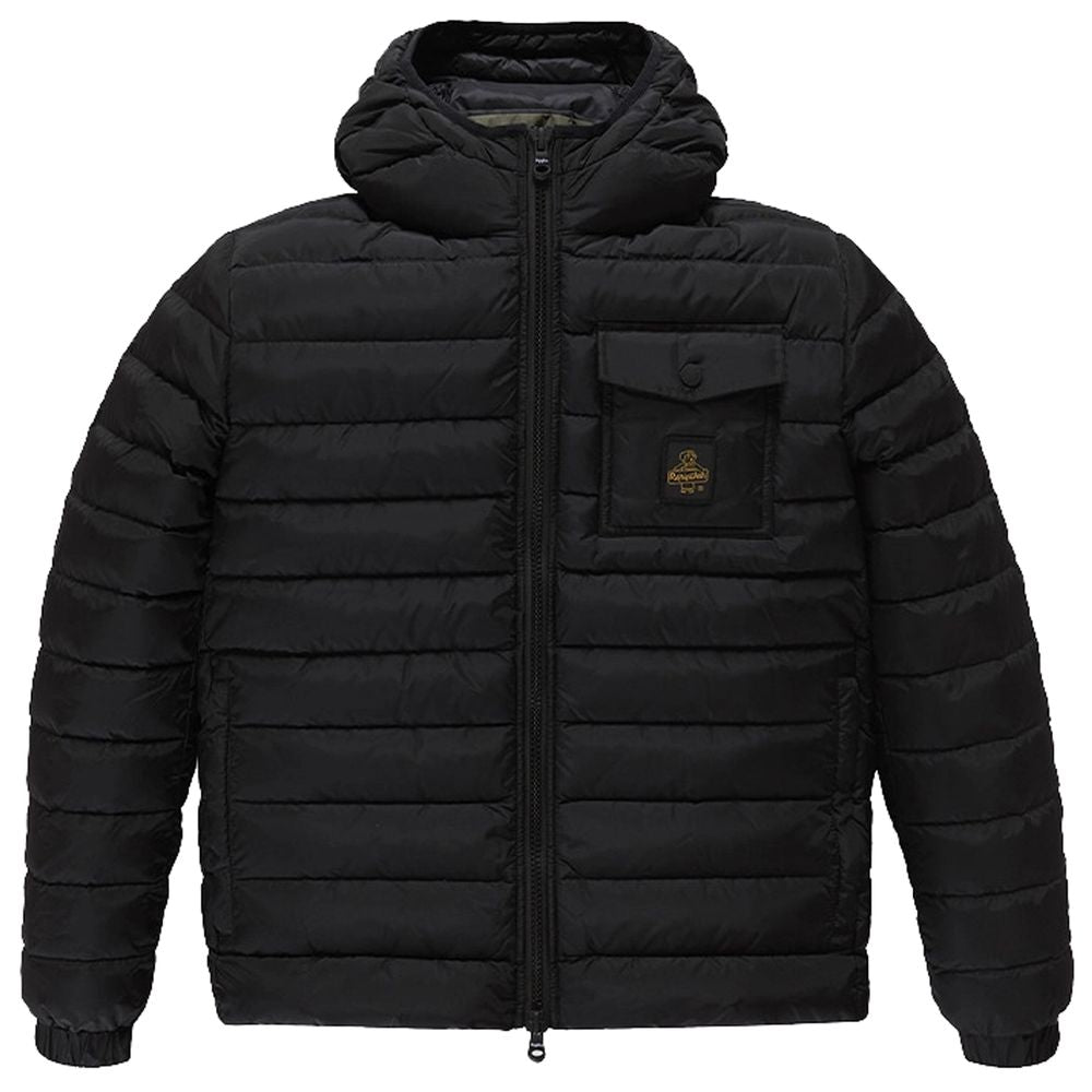 Black Nylon Men's Jacket - ventzia