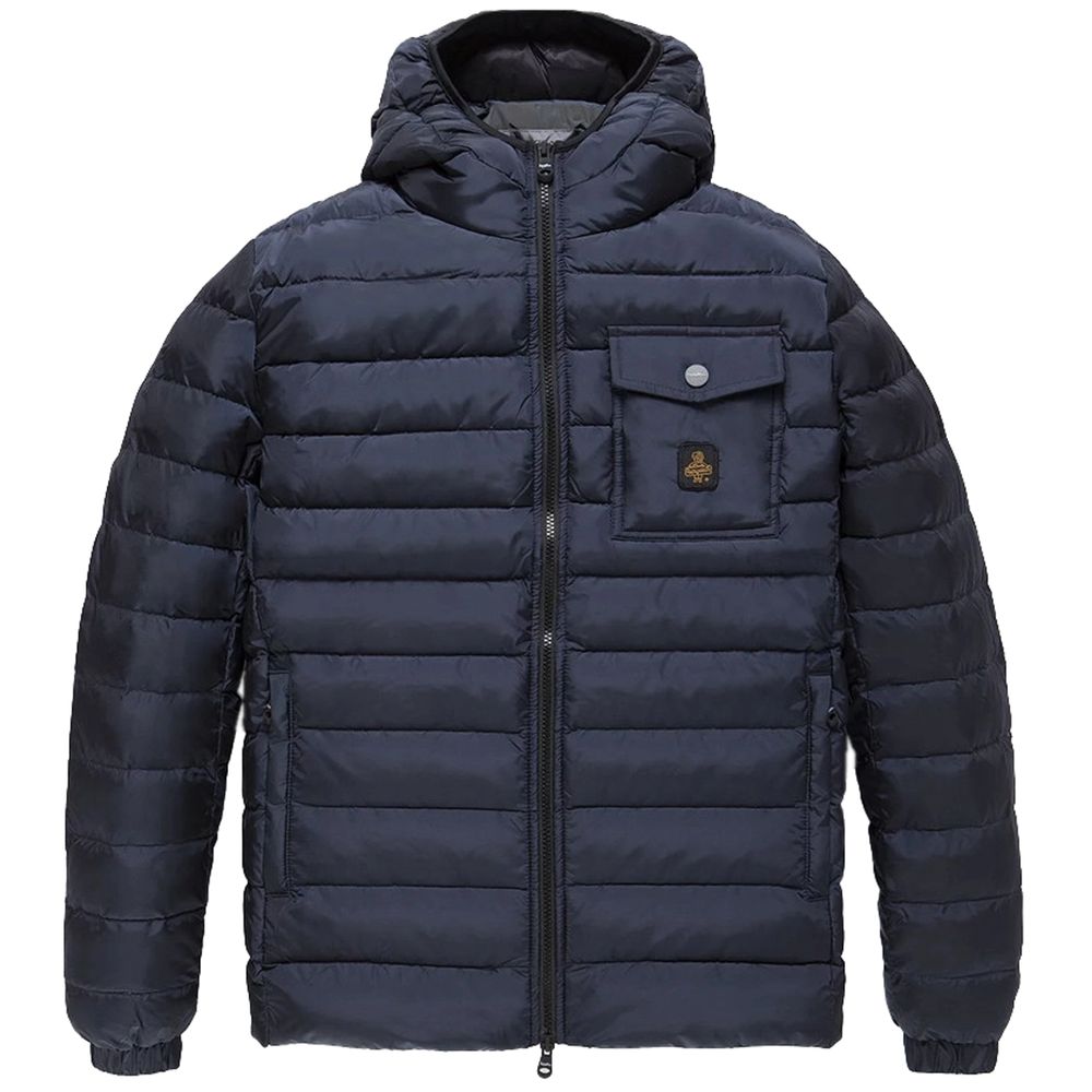Blue Nylon Men's Jacket - ventzia