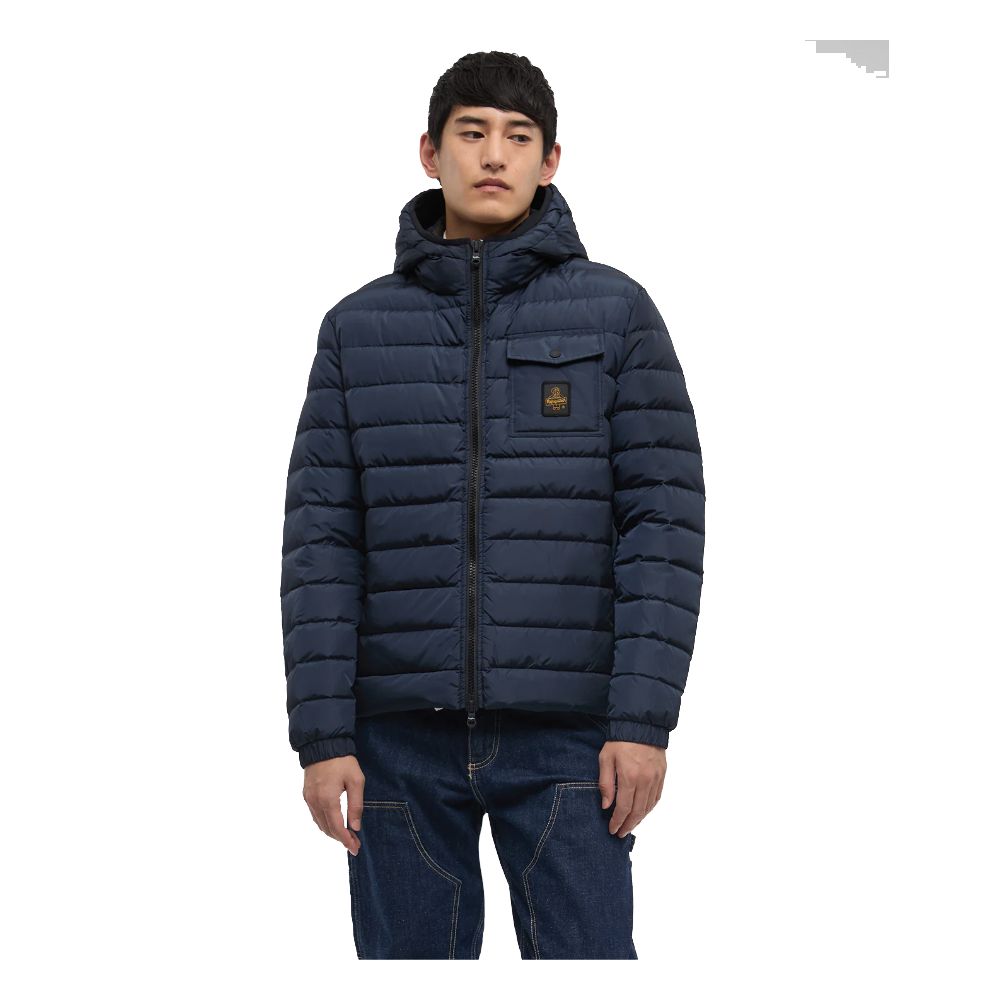 Blue Nylon Men's Jacket - ventzia