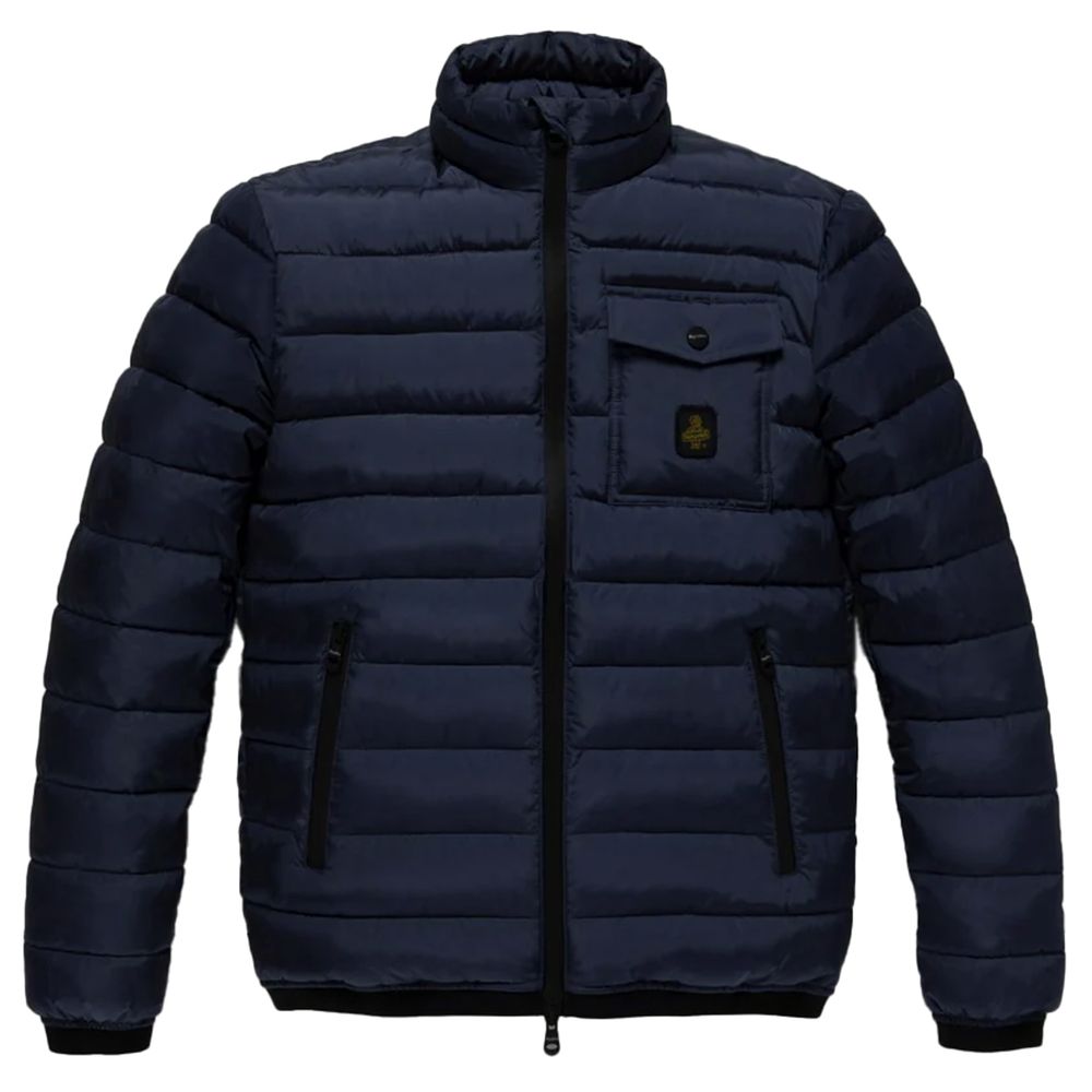 Blue Nylon Jacket - ventzia