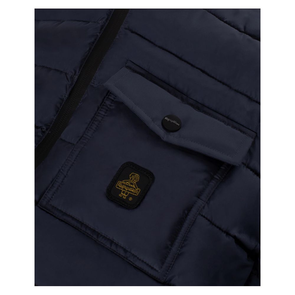 Blue Nylon Jacket - ventzia