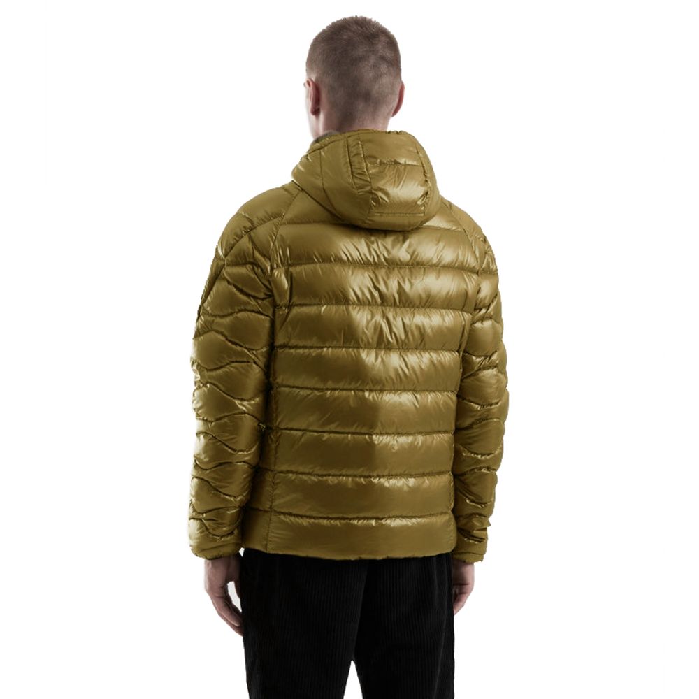 Yellow Nylon Men Jacket - ventzia