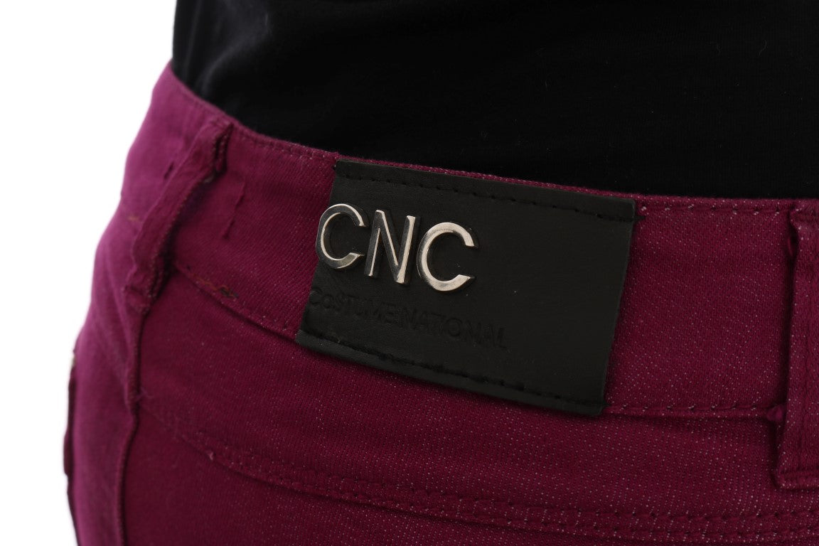 Elegant Purple Super Slim Jeans - ventzia