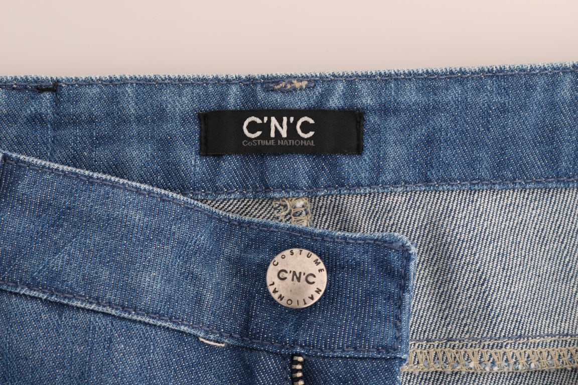 Elegant Boy Fit Blue Wash Jeans - ventzia