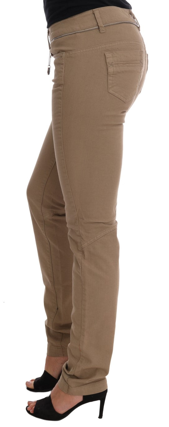Beige Super Slim Fit Denim Delight - ventzia