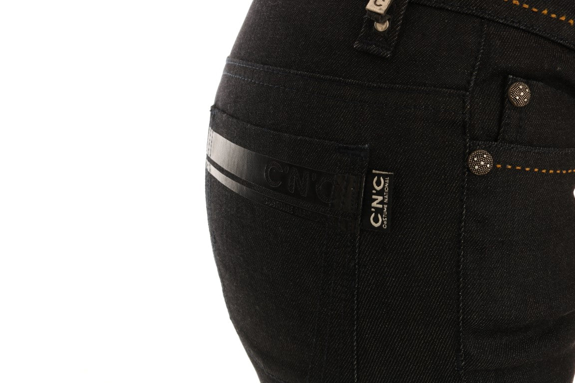 Chic Dark Blue Super Slim Fit Jeans - ventzia
