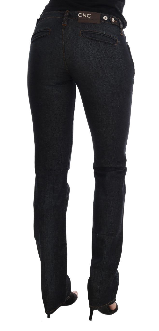 Svelte Dark Blue Slim Fit Jeans - ventzia