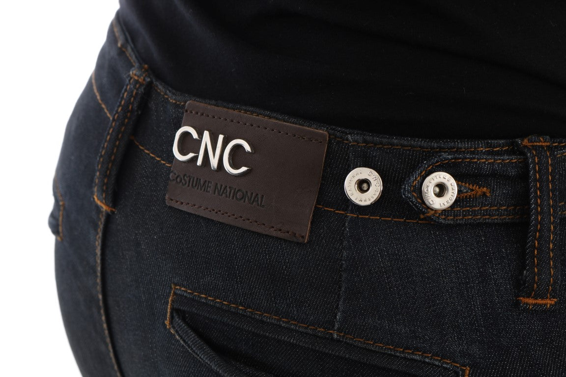 Svelte Dark Blue Slim Fit Jeans - ventzia