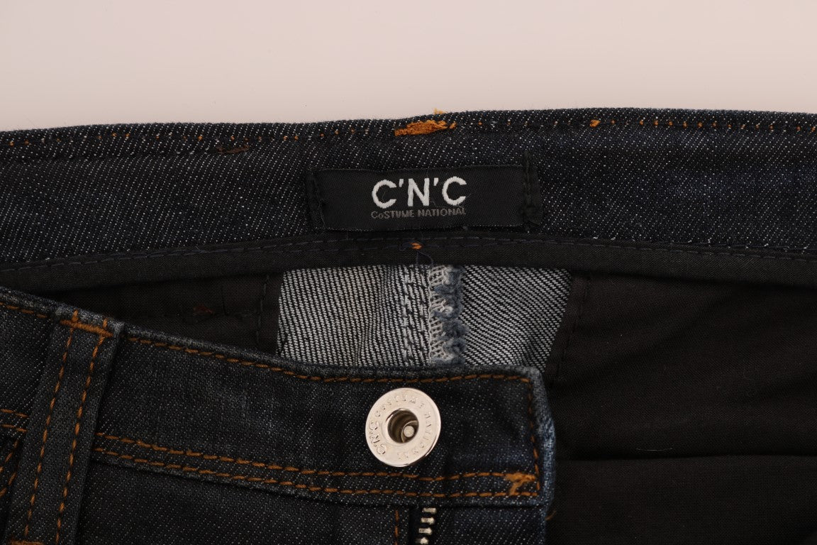Svelte Dark Blue Slim Fit Jeans - ventzia