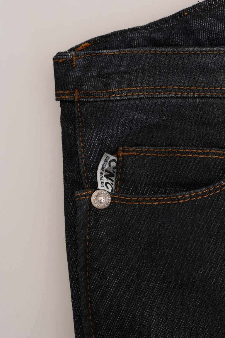 Svelte Dark Blue Slim Fit Jeans - ventzia
