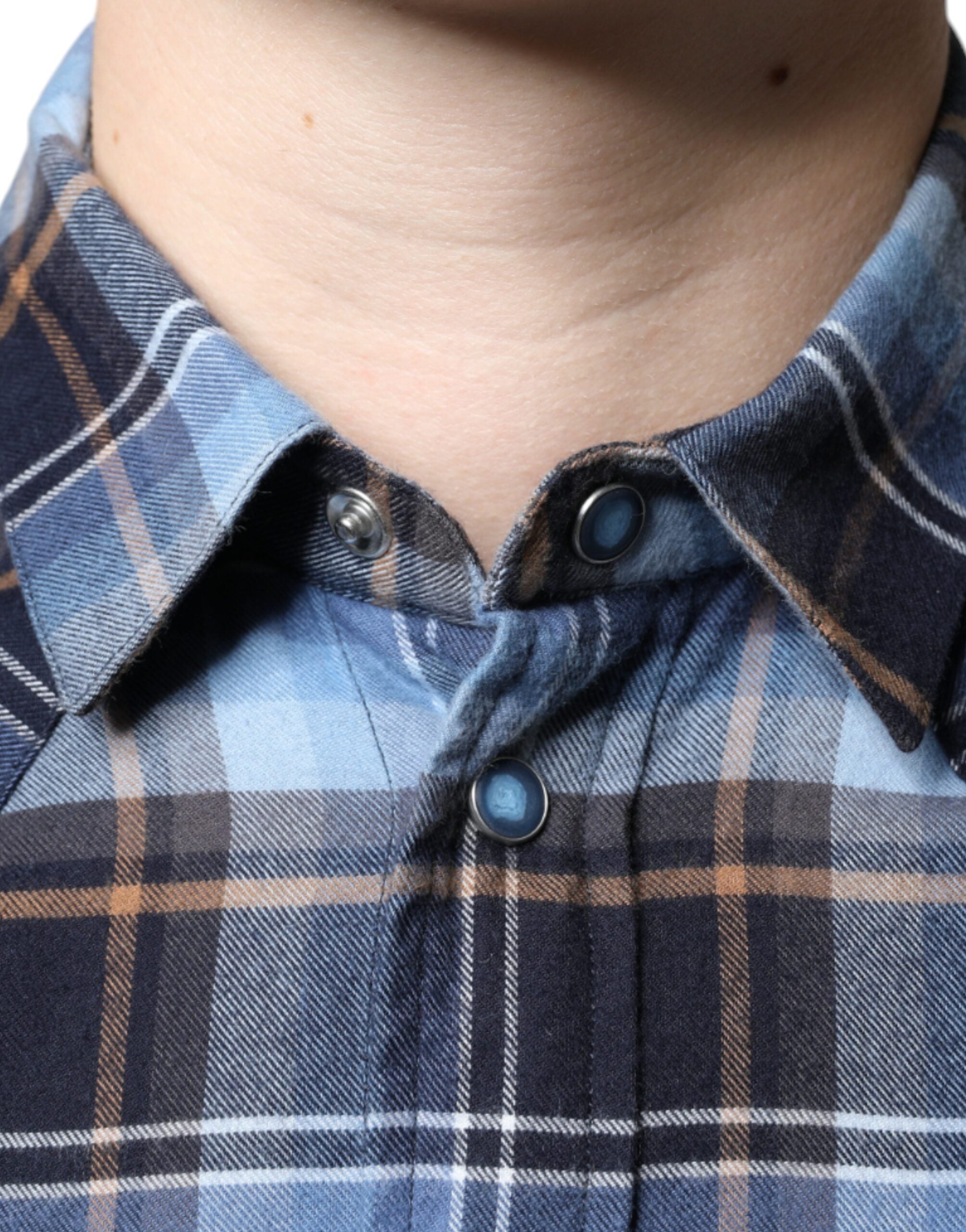 Multicolor Checkered Paradiso Patch Slim Fit Shirt - ventzia