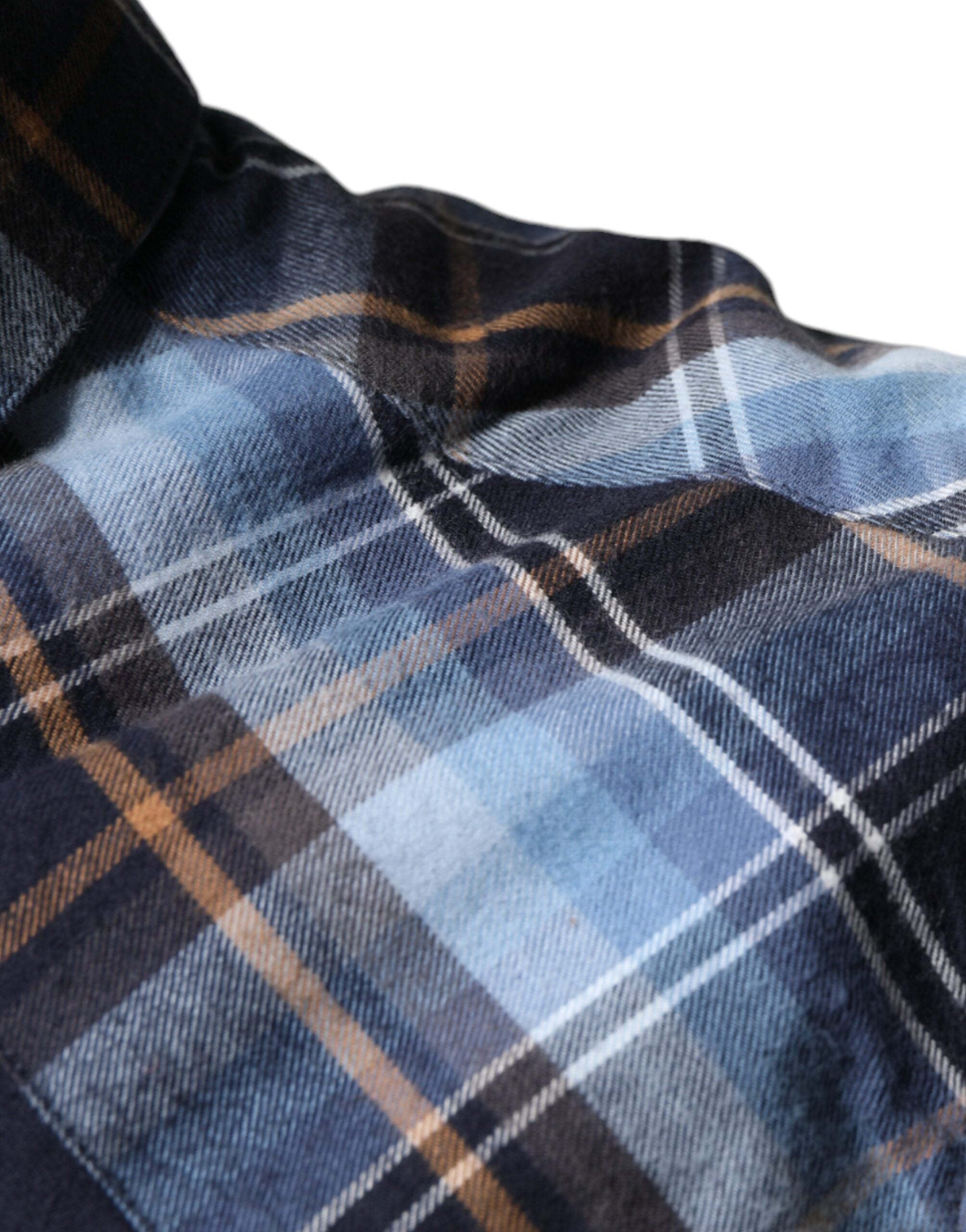 Multicolor Checkered Paradiso Patch Slim Fit Shirt - ventzia