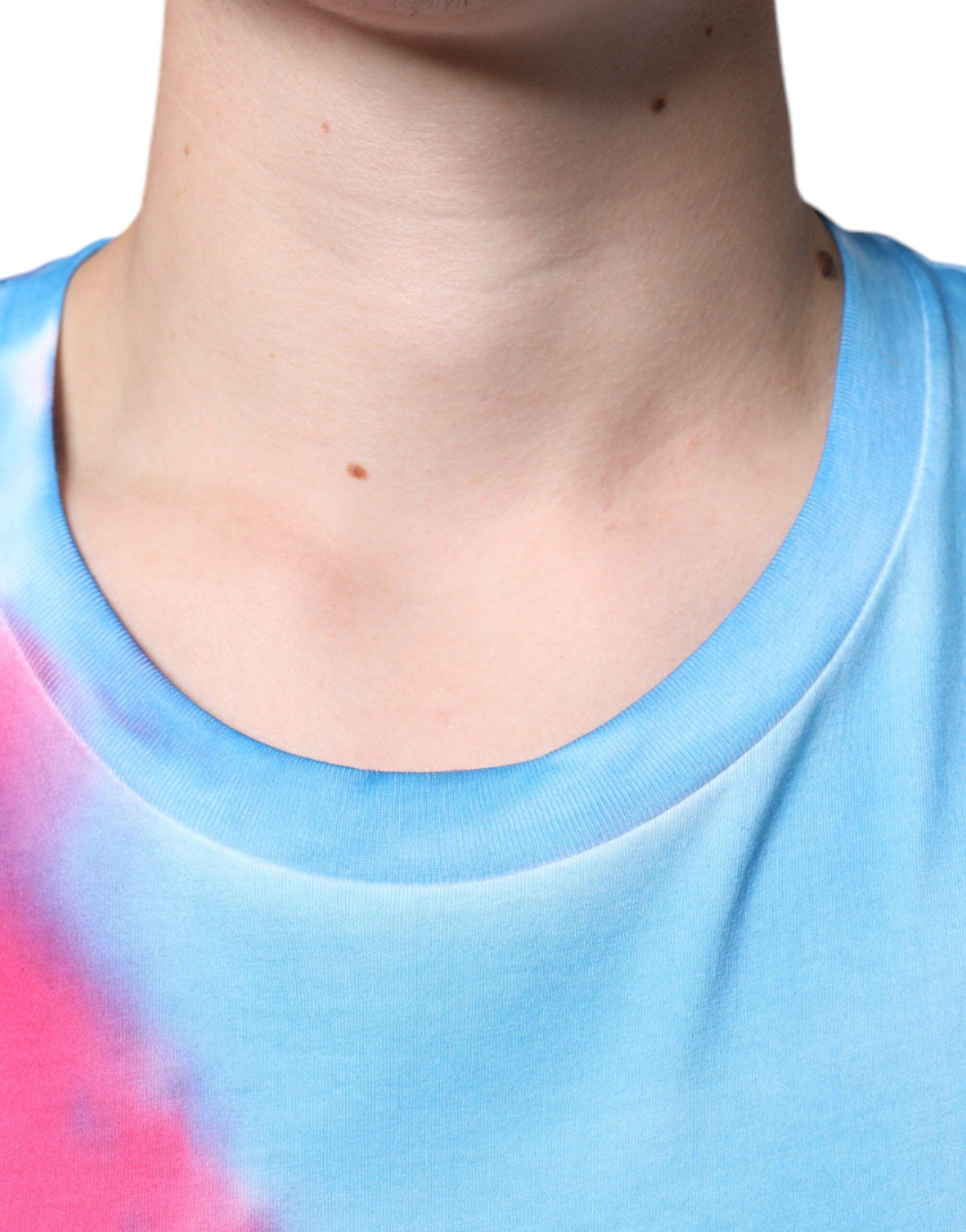 Multicolor Tie Dye Cotton Sleeveless T-shirt - ventzia