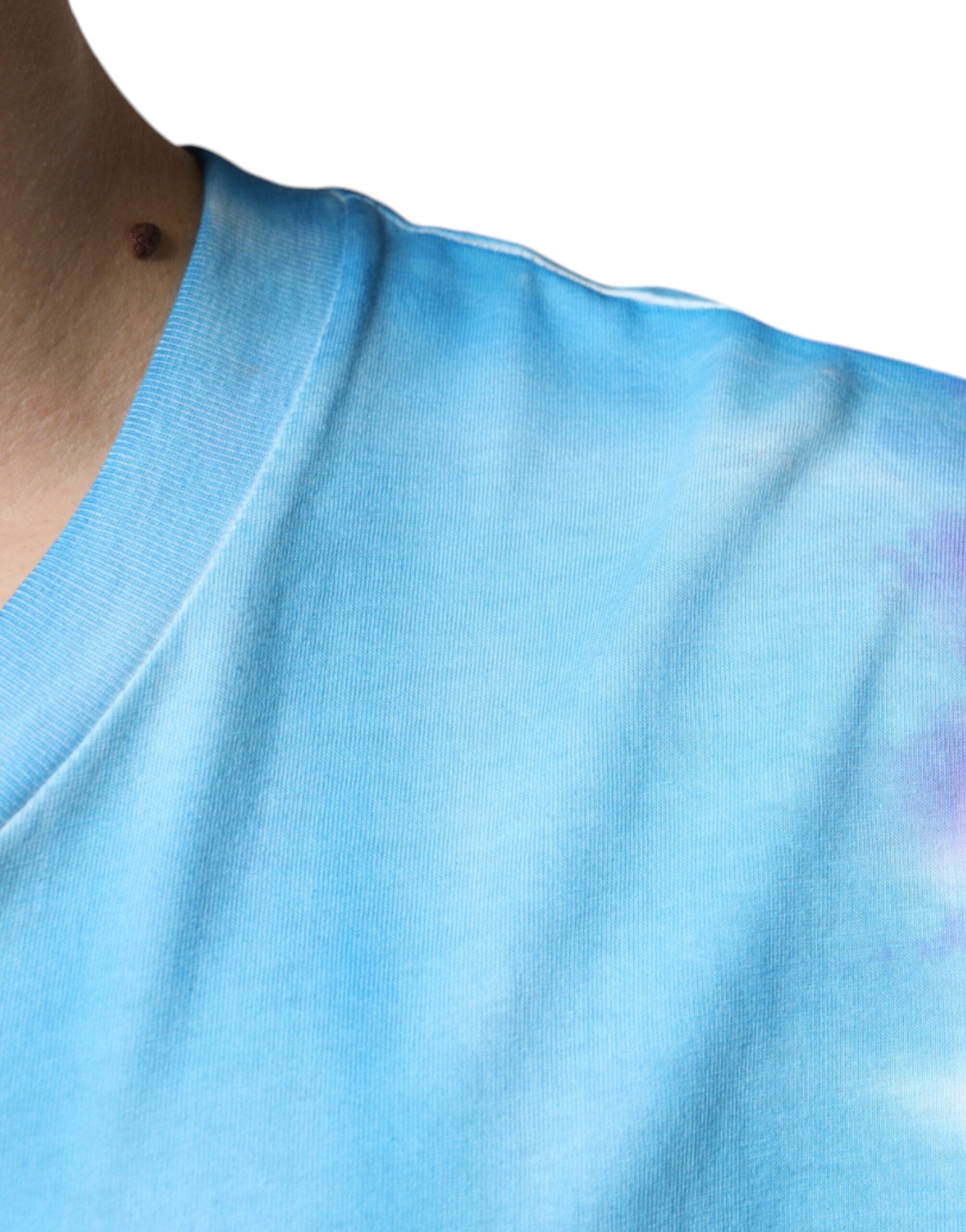Multicolor Tie Dye Cotton Sleeveless T-shirt - ventzia