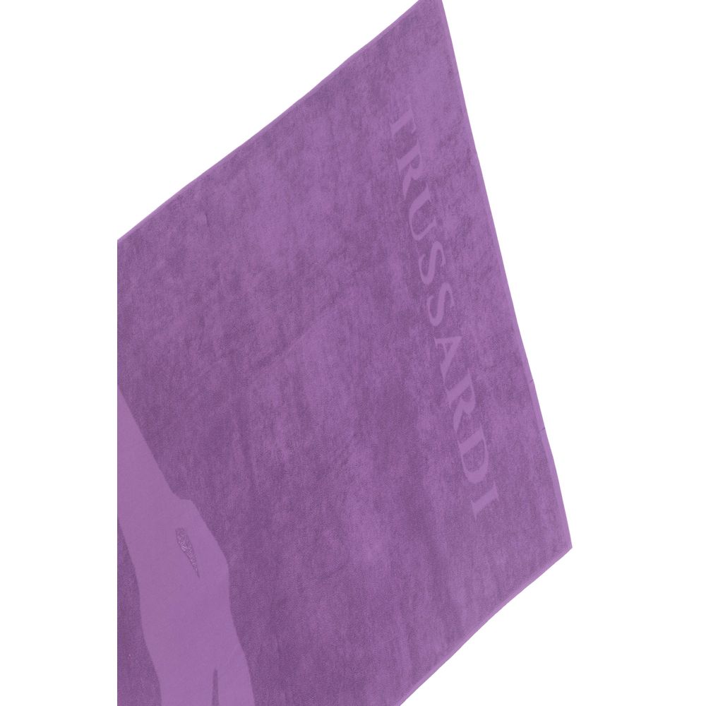 Purple Cotton Men Swim Towel - ventzia