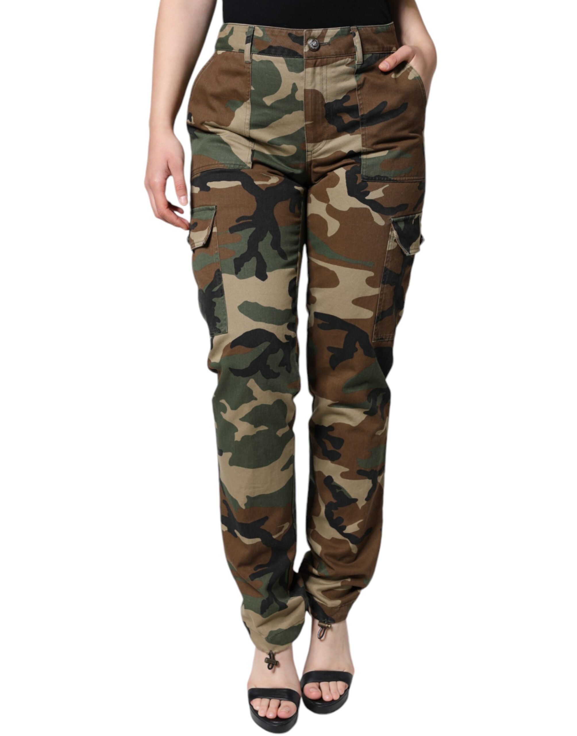 Multicolor Camouflage Cargo Pants - ventzia