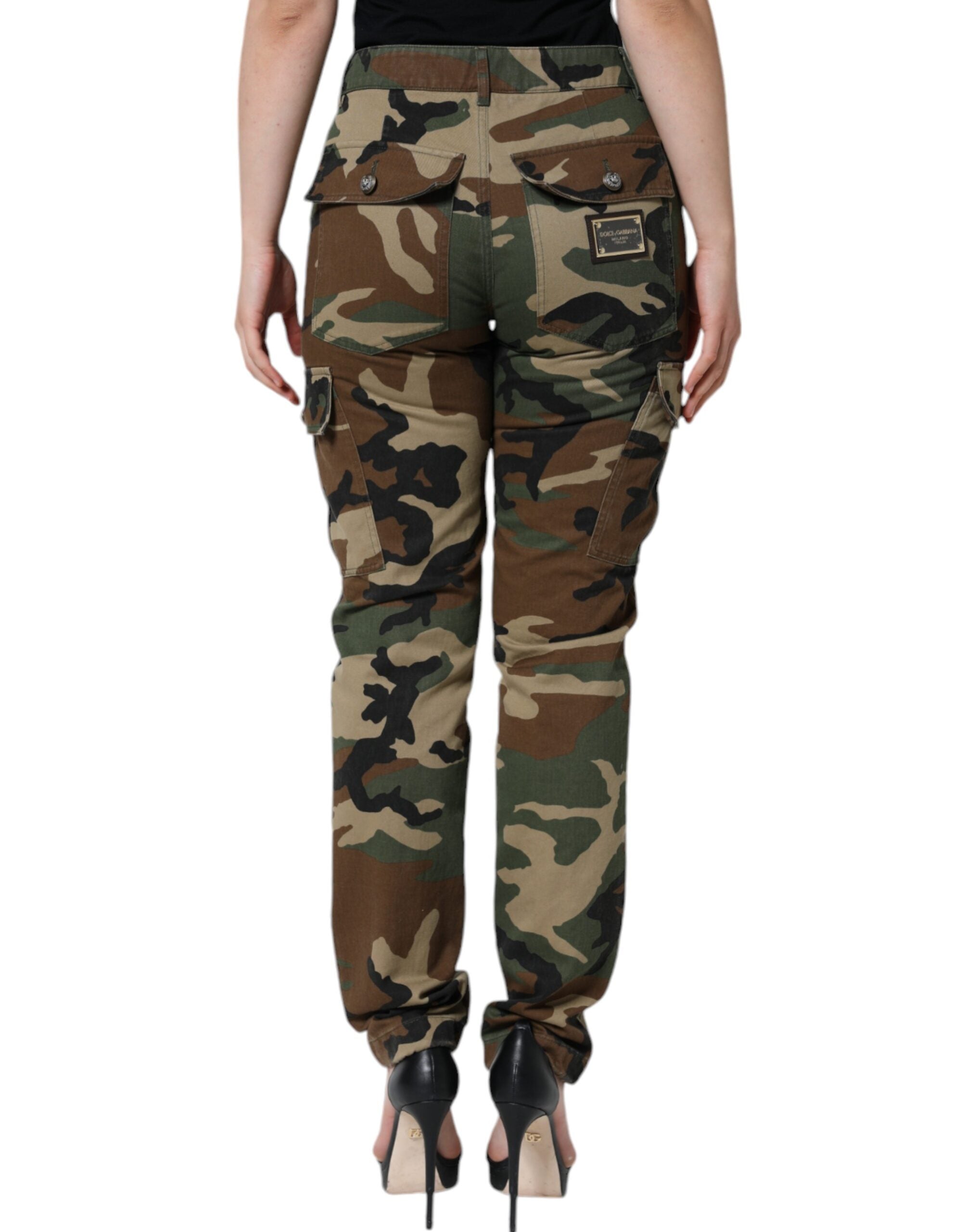 Multicolor Camouflage Cargo Pants - ventzia