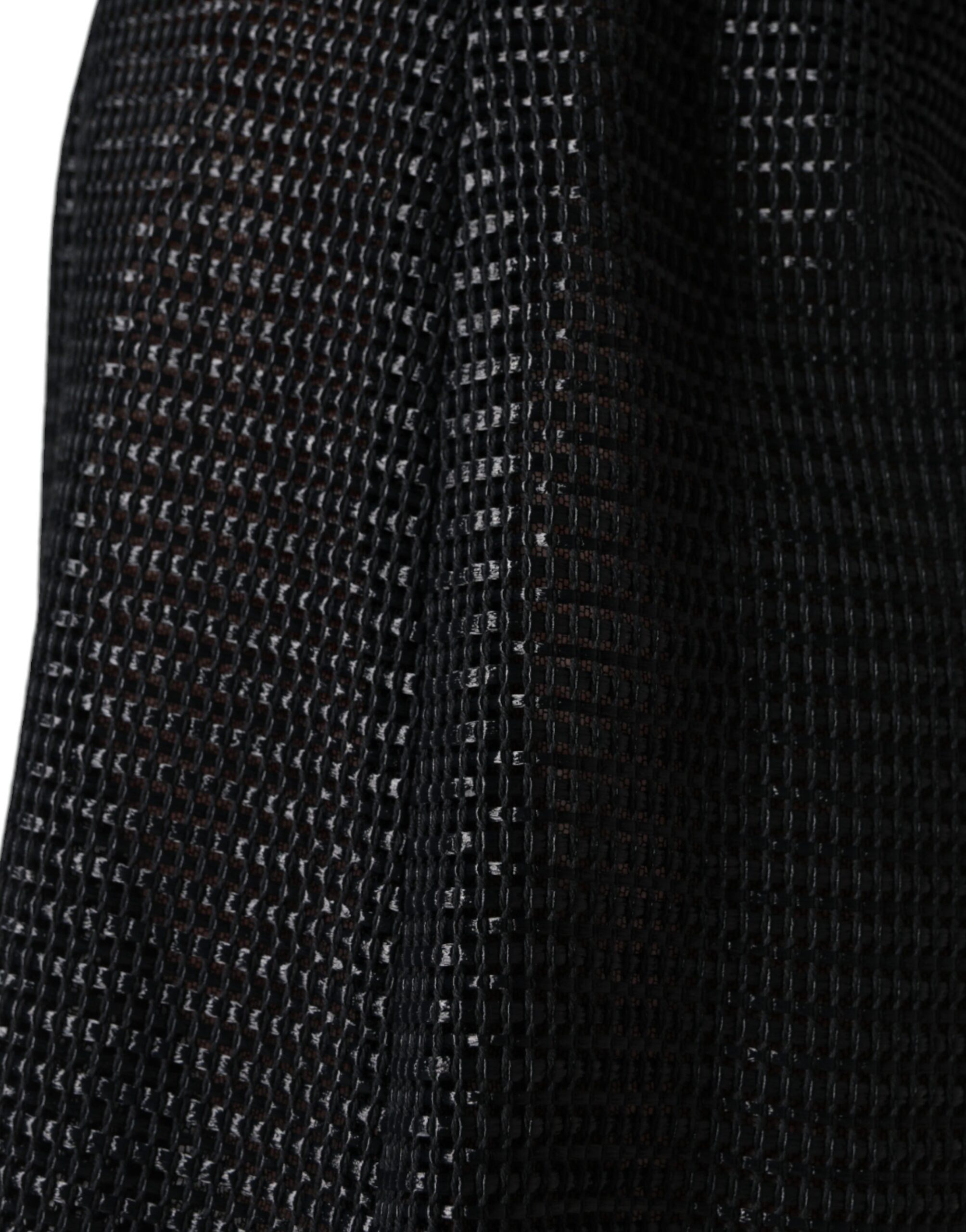 Black Viscose High Waist Pencil Cut Skirt - ventzia