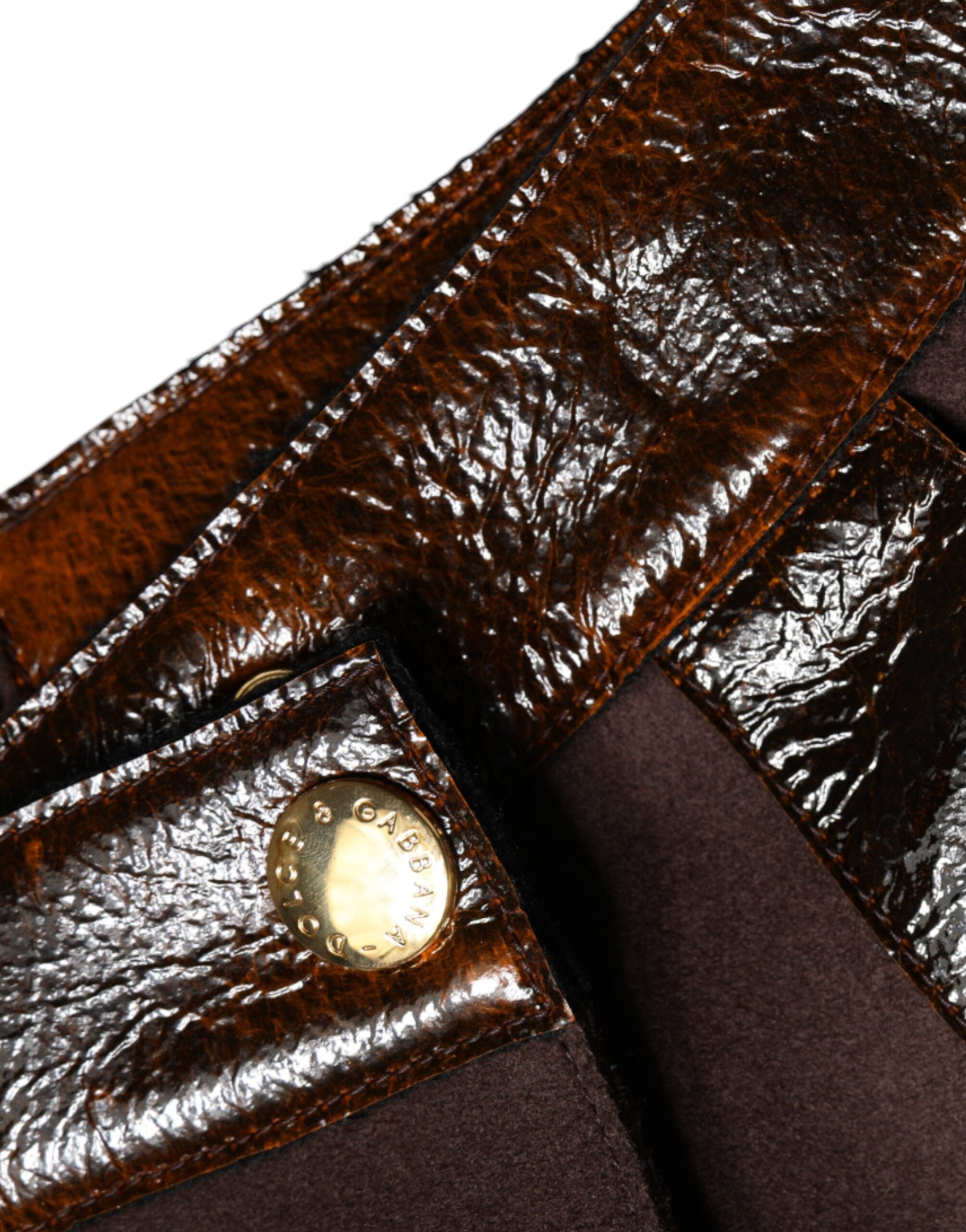 Brown Virgin Wool Mid Waist A-line Mini Skirt - ventzia