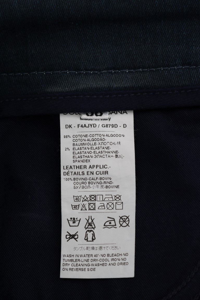Chic Blue Denim Mini Skirt - ventzia
