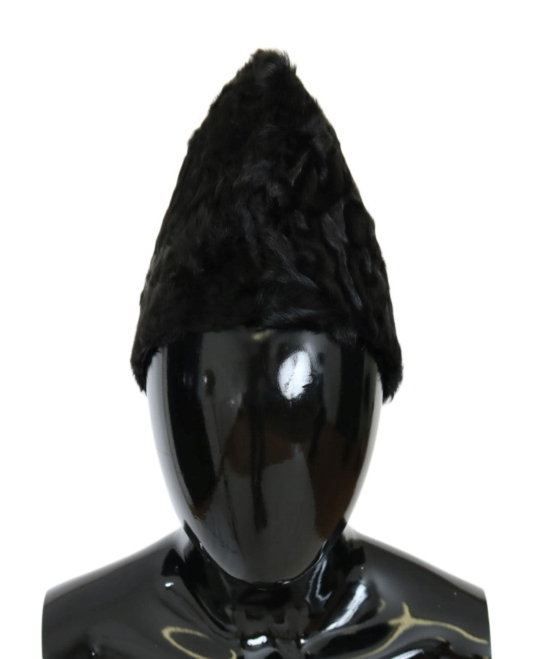 Elegant Black Xiangao Fur Beanie Hat - ventzia