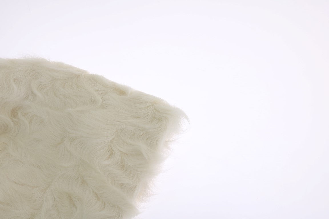 Elegant White Fur Beanie Luxury Winter Hat - ventzia