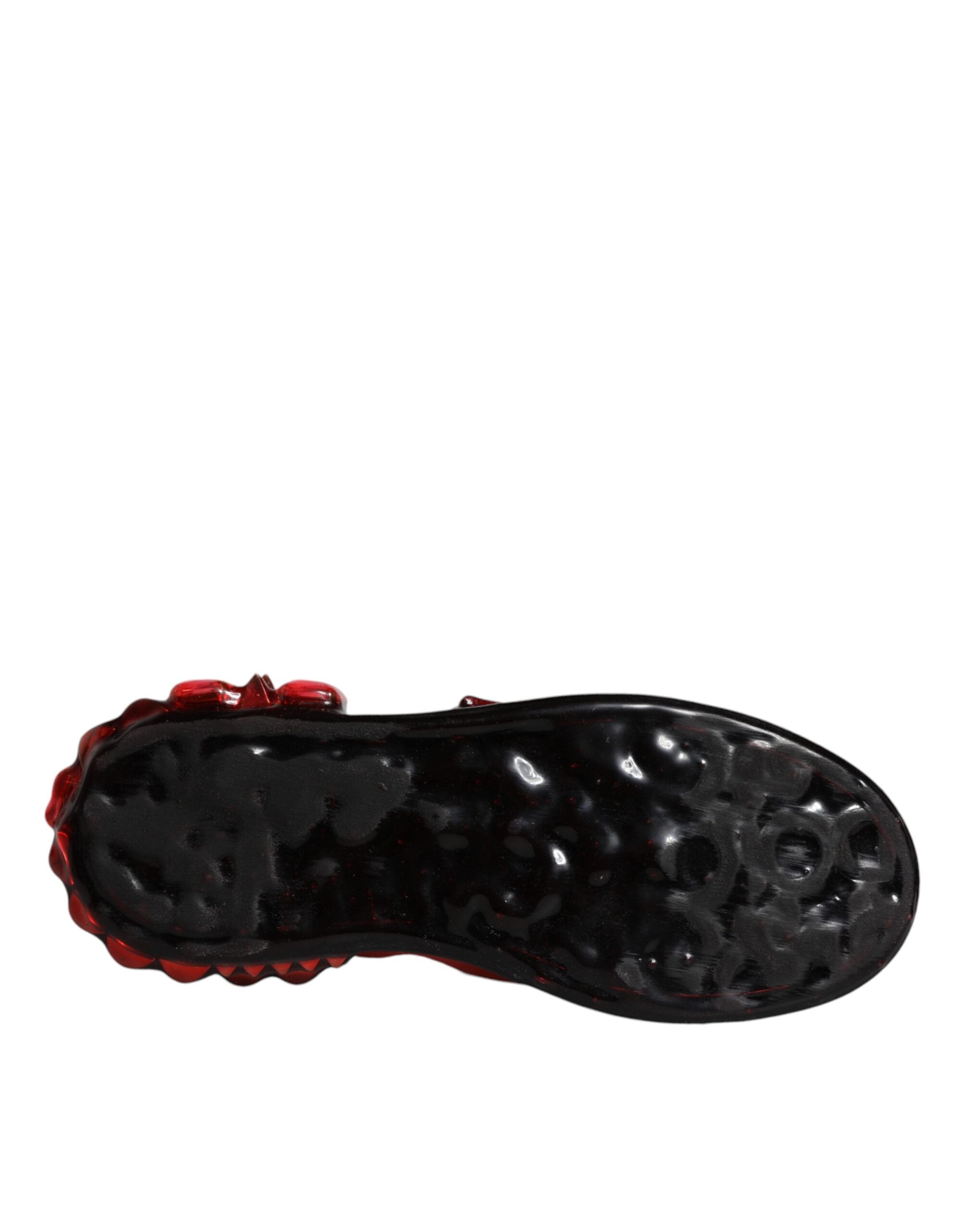 White Red Crystals Leather Portofino Sneakers Shoes - ventzia