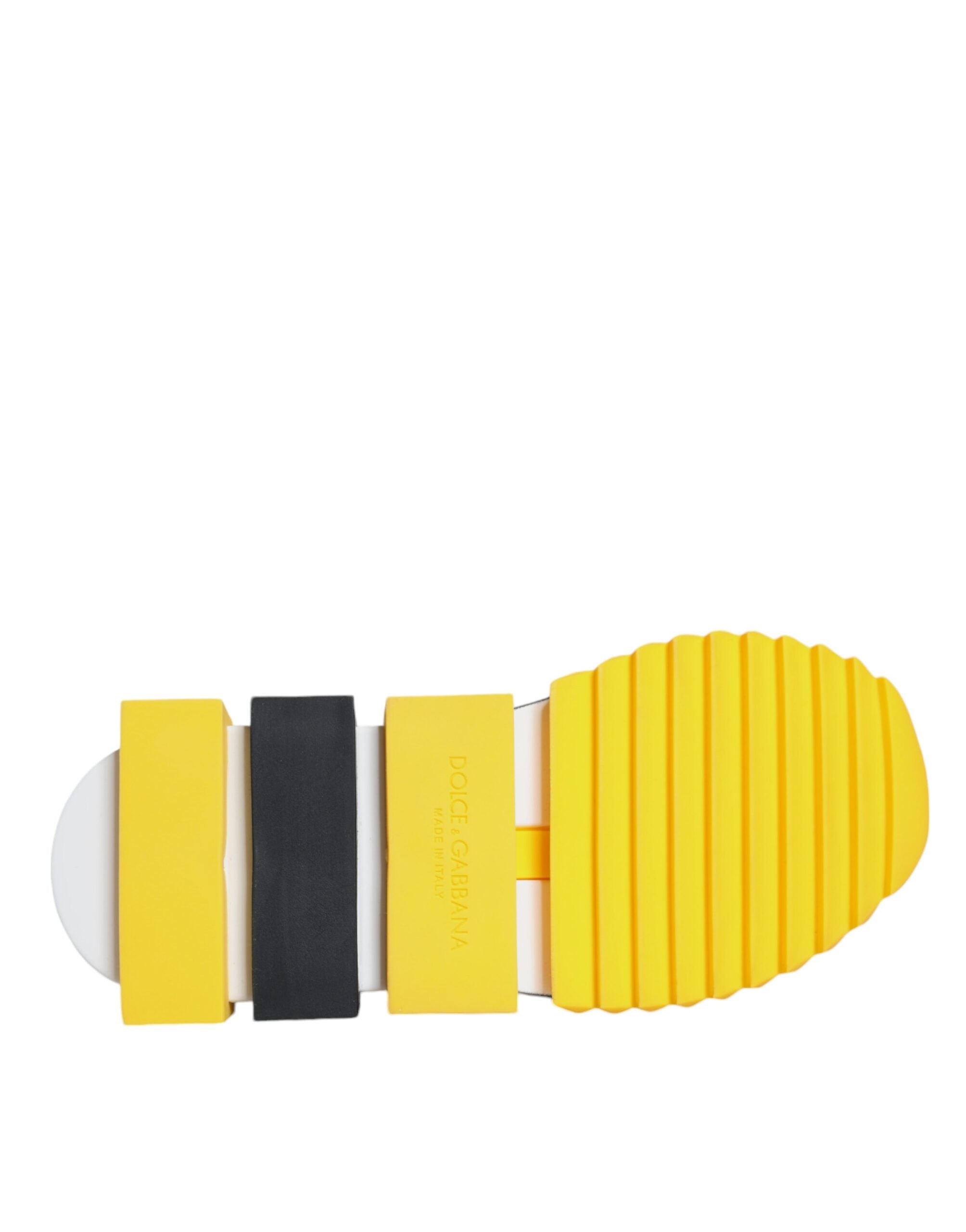 Yellow Sorrento Crystals Low Top Sneakers Shoes - ventzia