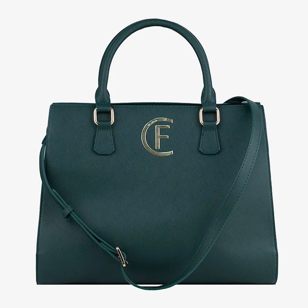 Green Artificial Leather Women Crossbody Bag - ventzia