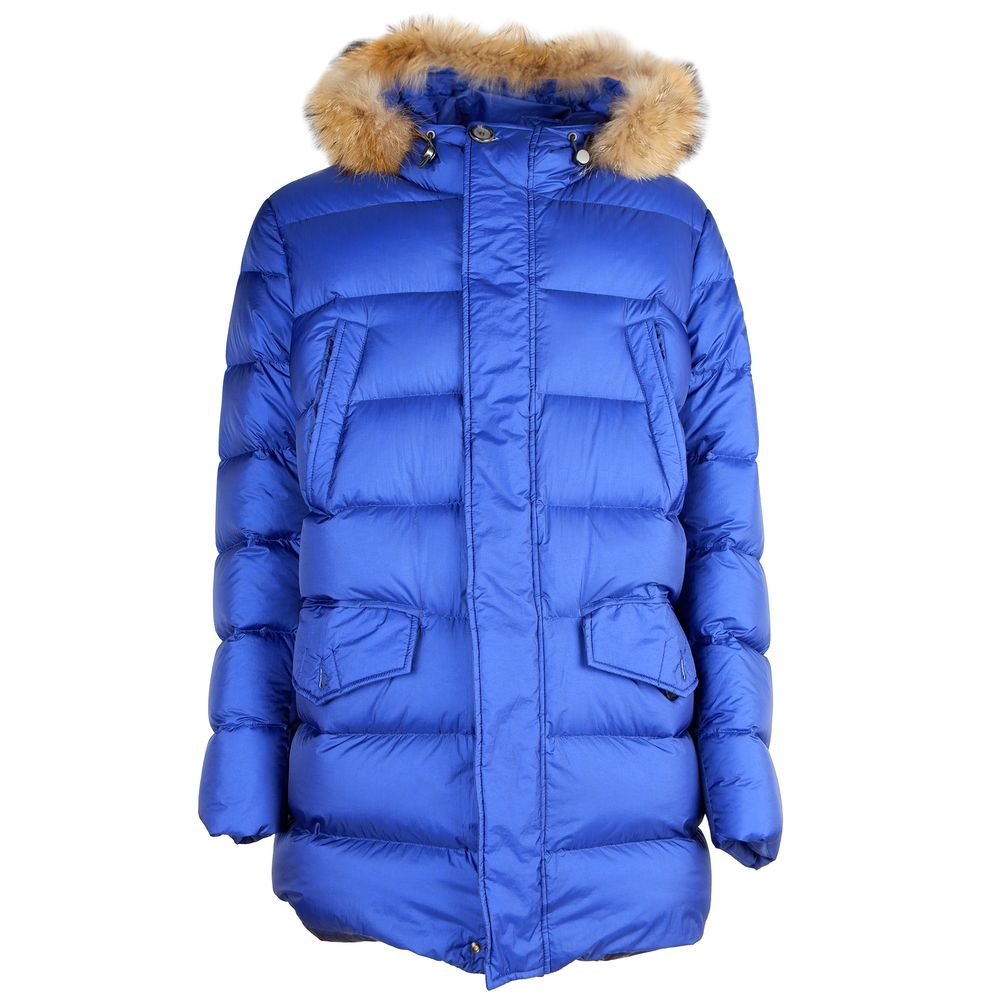 Blue Nylon Men's Jacket - ventzia