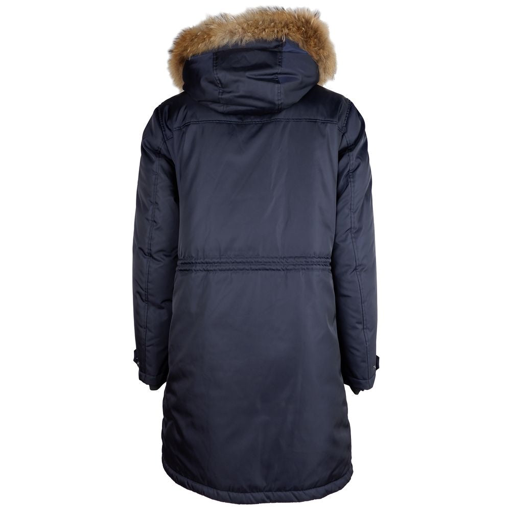 Blue Nylon Men Jacket - ventzia