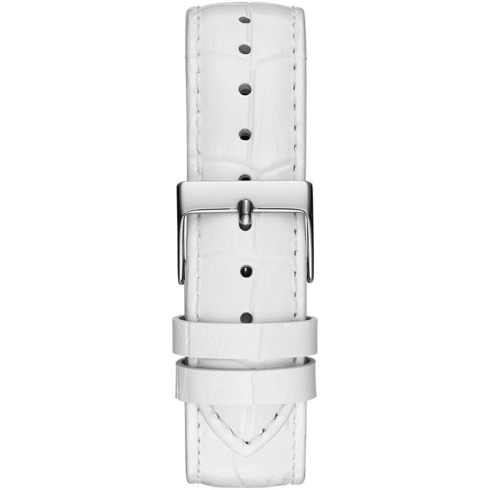 White Leather Dress Watch - ventzia